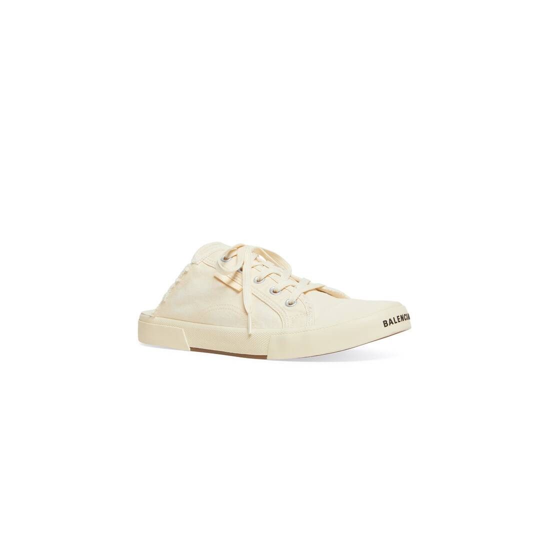 Balenciaga o1tr1nto0525 Paris Mules in Cream Size US 7 / EU 40 - 2 Thumbnail