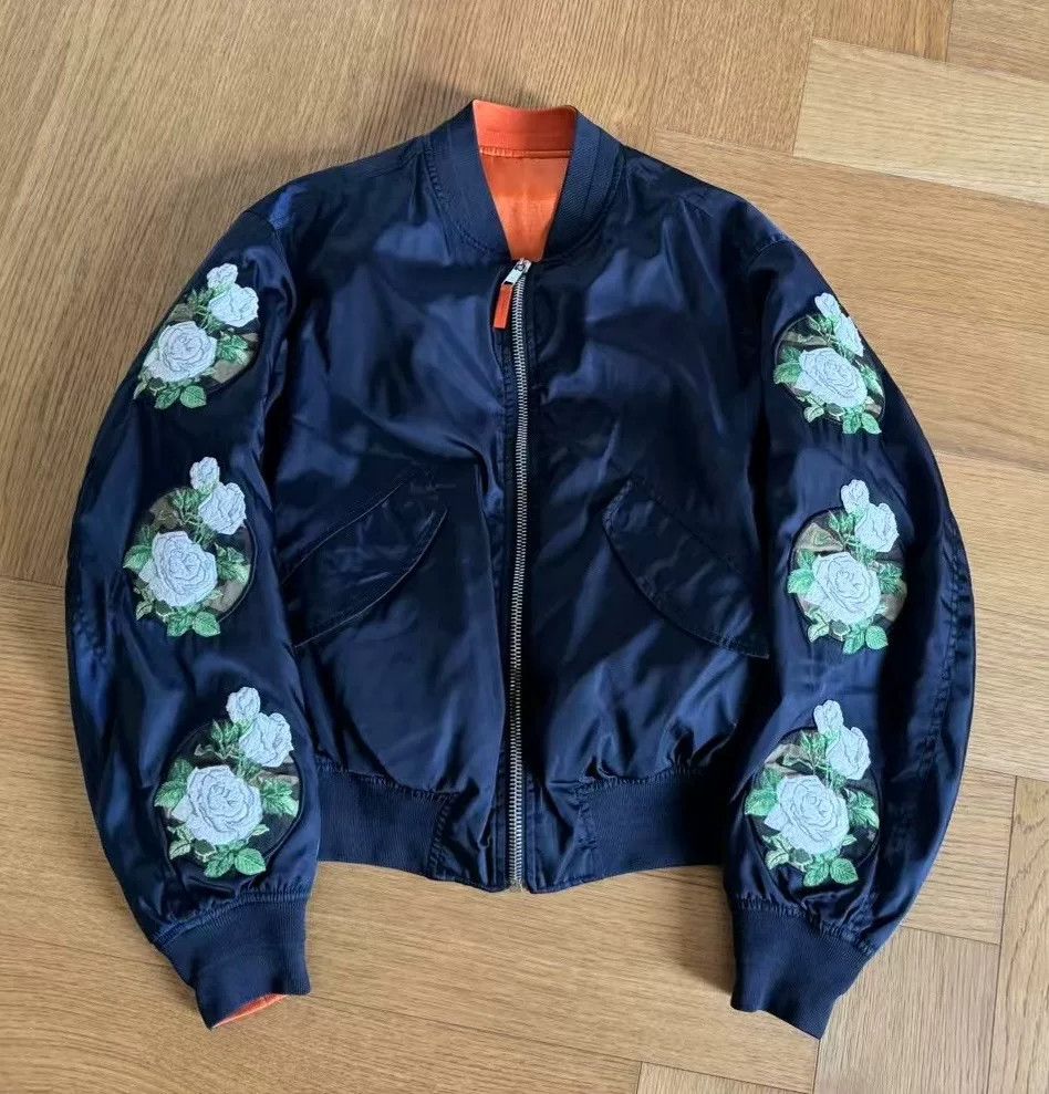Dior Dior Embroidered Camellia Bomber Jacket Size M / US 6-8 / IT 42-44 - 1 Thumbnail