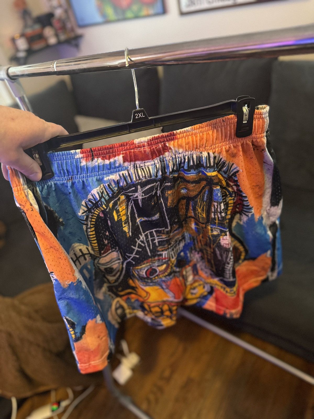 Bravest Studios BRAVEST STUDIOS JEAN MICHEL BASQUIAT SHORTS Size US 36 / EU 52 - 2 Thumbnail