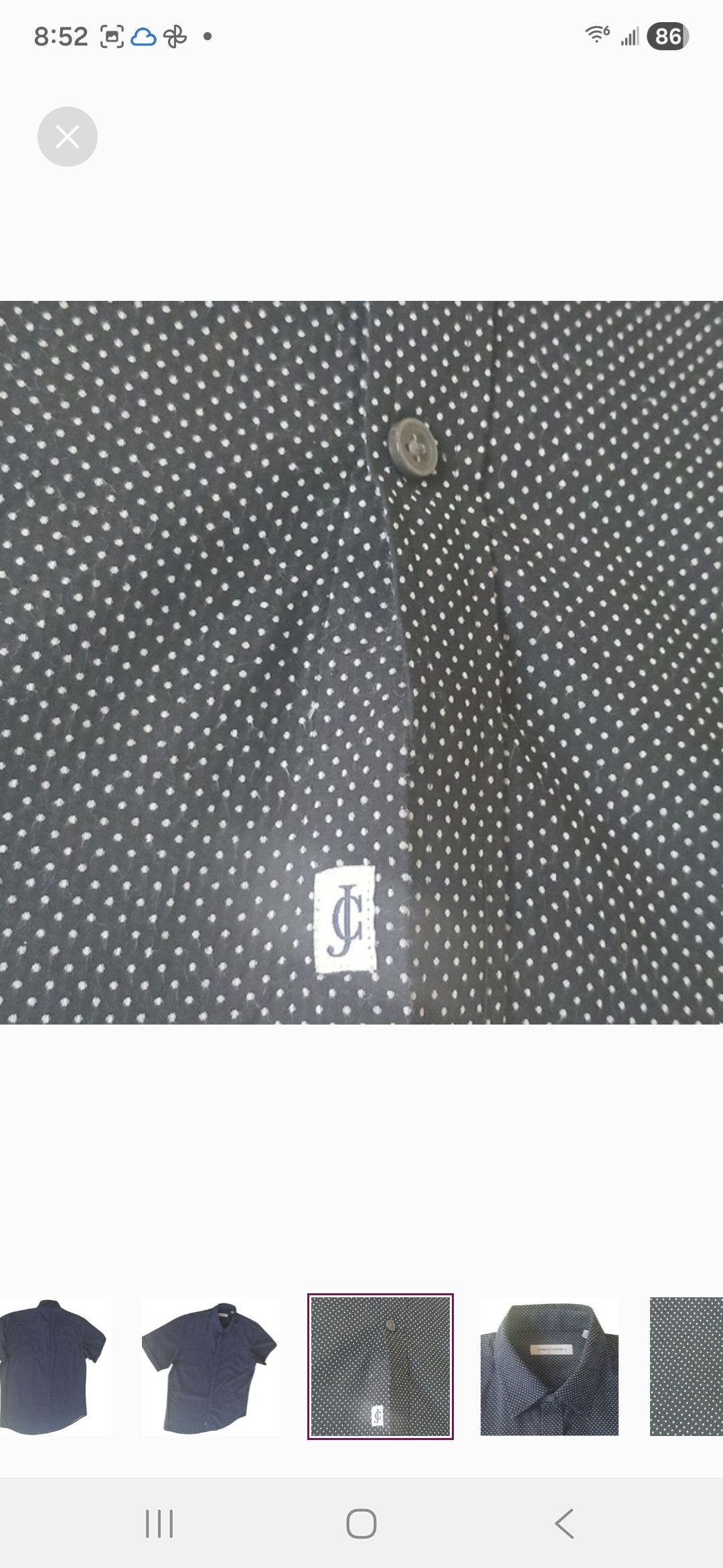 James Campbell James Campbell Short Sleeve Button Up Shirt Size US L / EU 52-54 / 3 - 7 Thumbnail