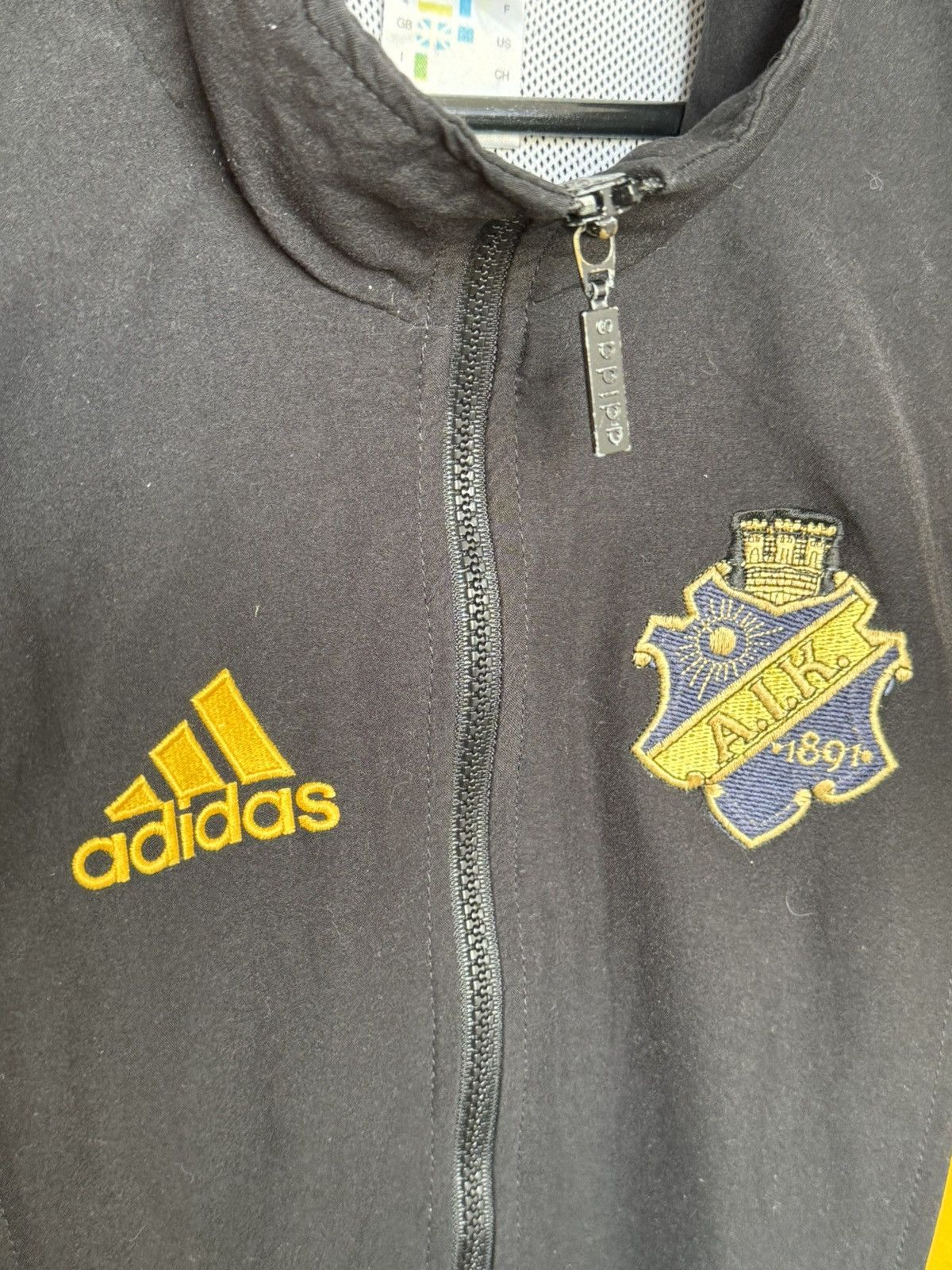 Adidas Vintage AIK 1990’s Training Football Jersey Jacket Size US L / EU 52-54 / 3 - 3 Thumbnail