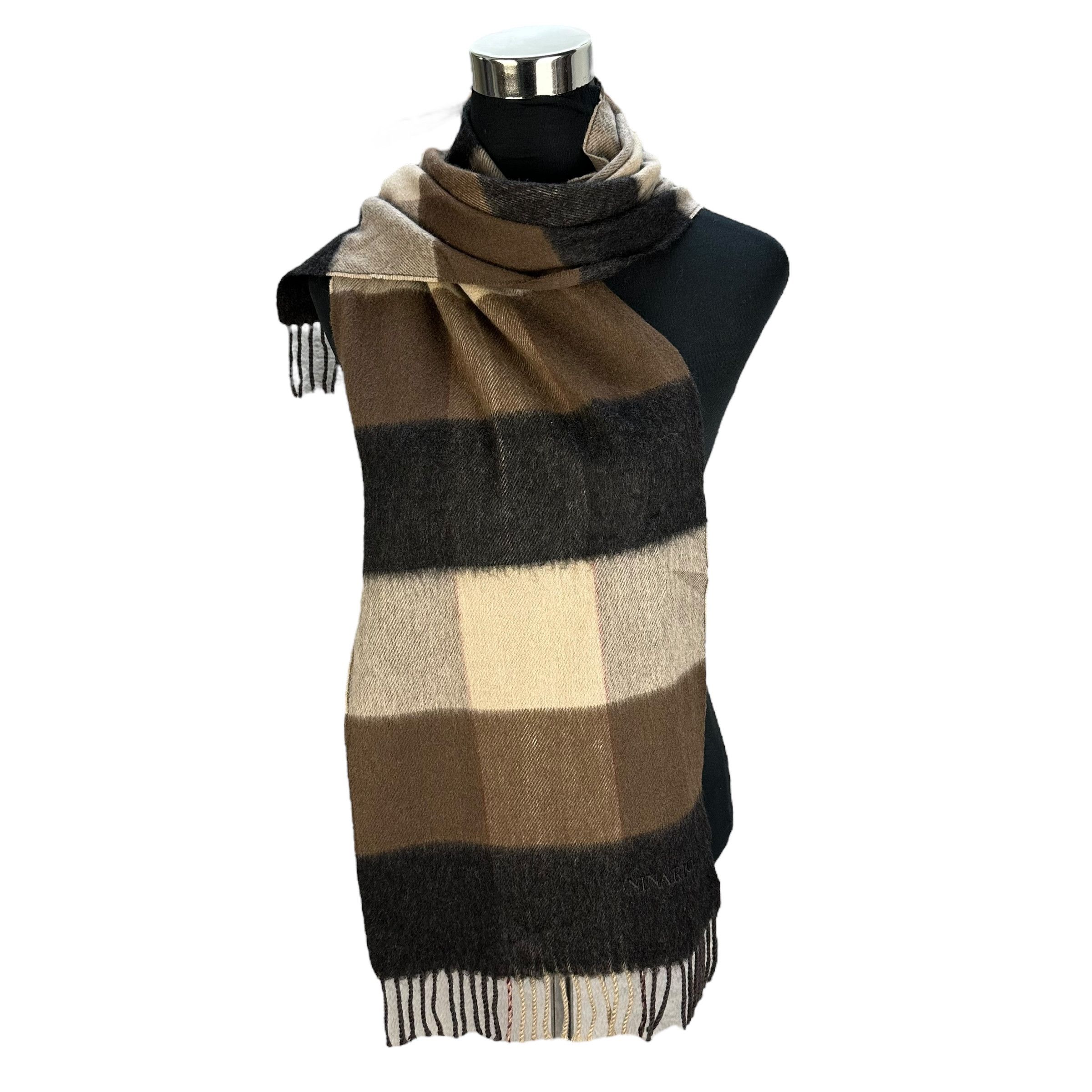 Nina Ricci NINA RICCI Checked Muffler Neckwear Scarves #A62-1485 Size ONE SIZE - 1 Thumbnail