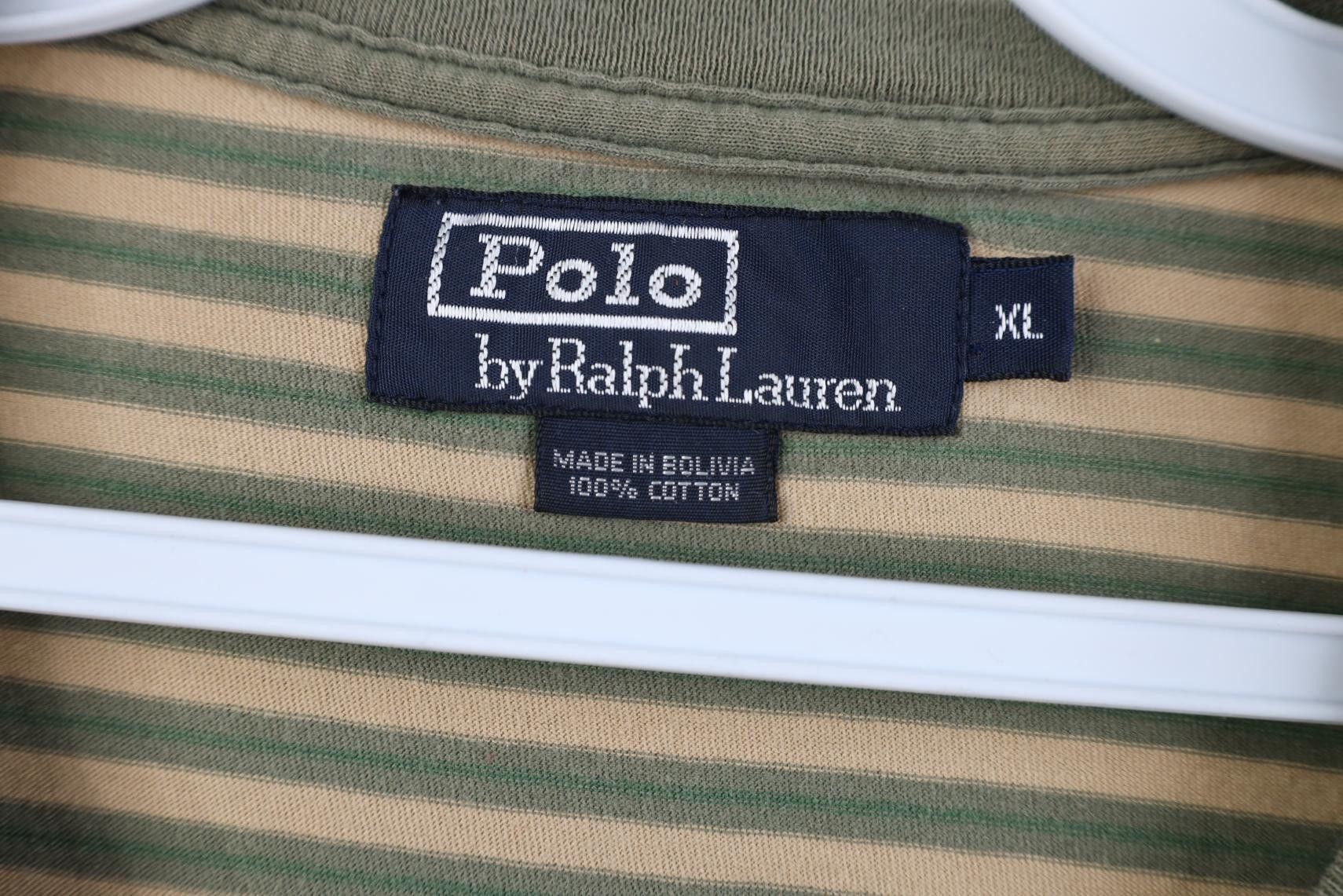 Polo Ralph Lauren Vintage 90s Ralph Lauren Tone Striped Short Sleeve T-Shirt Size US XL / EU 56 / 4 - 6 Thumbnail