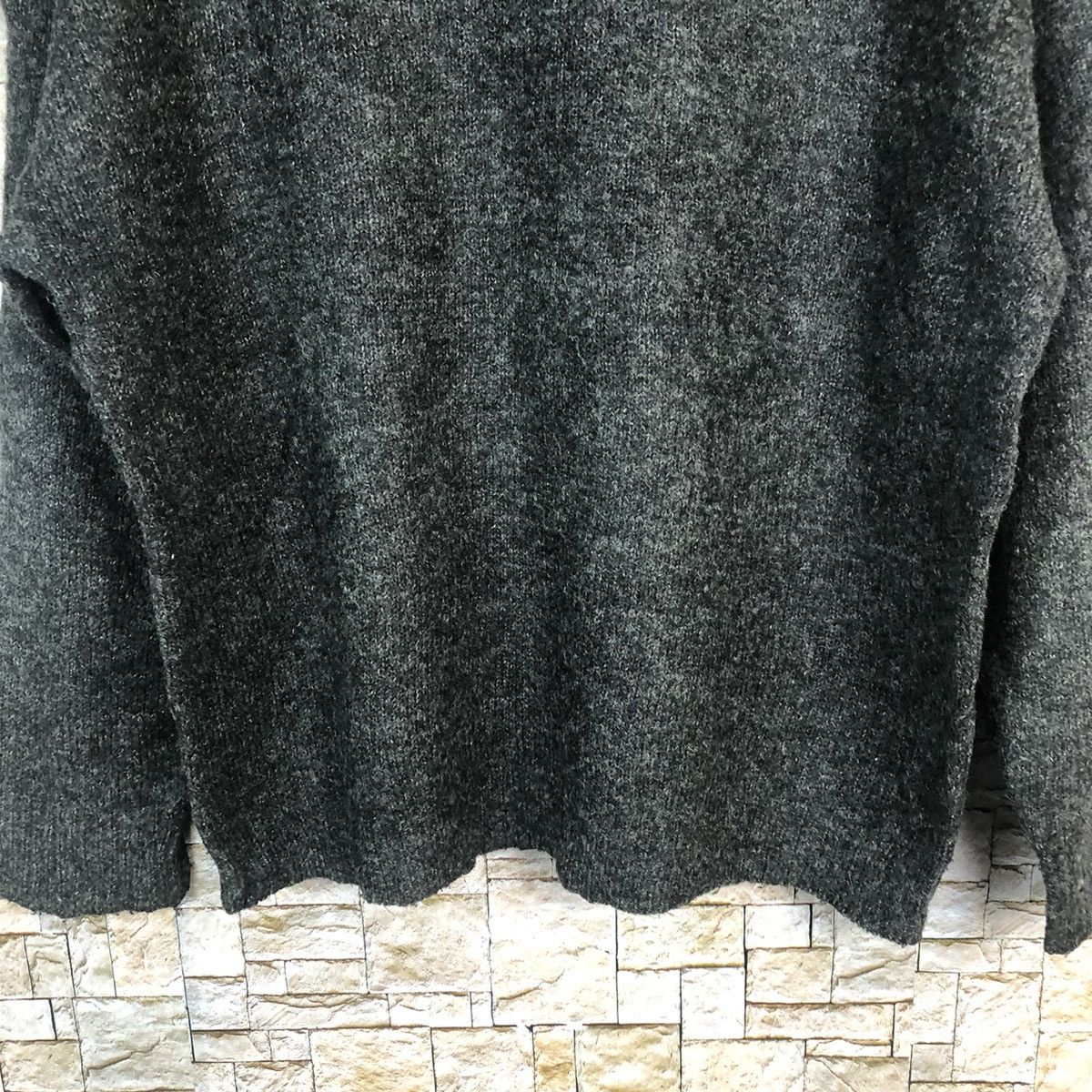 Homespun Knitwear × Japanese Brand GU mohair fur Black Knitwear #A775 Size M / US 6-8 / IT 42-44 - 6 Thumbnail