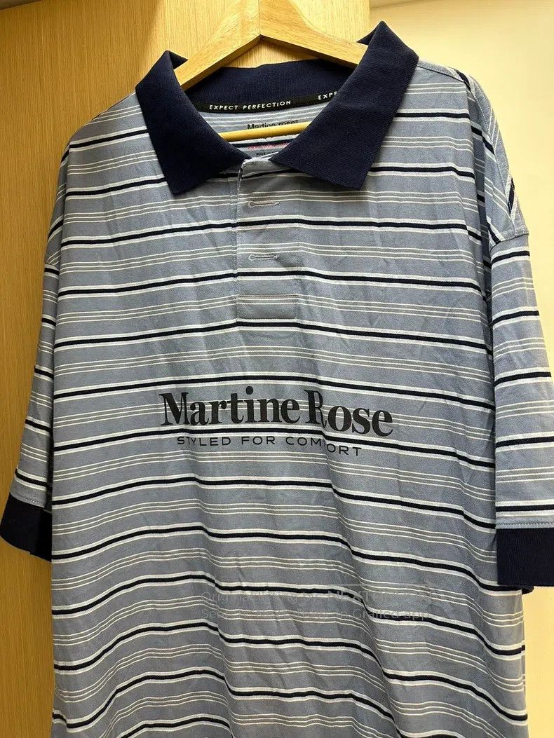 Martine Rose Martine Rose Striped British Retro Polo Shirt Size US M / EU 48-50 / 2 - 2 Thumbnail