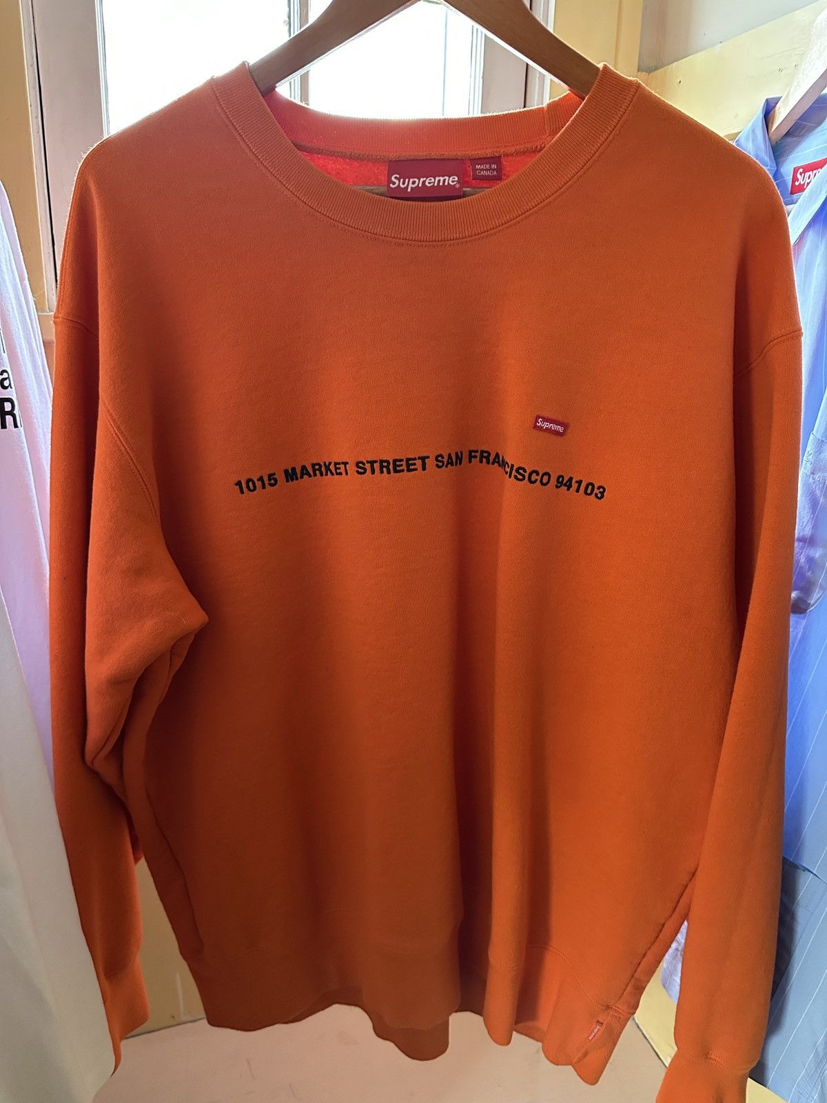 Supreme Box Logo Sweatshirt peach ピーチ $_12.JPG?set_id=880000500F