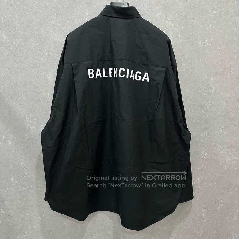 Balenciaga Balenciaga Back Logo Lettering Shirt Size US M / EU 48-50 / 2 - 2 Thumbnail