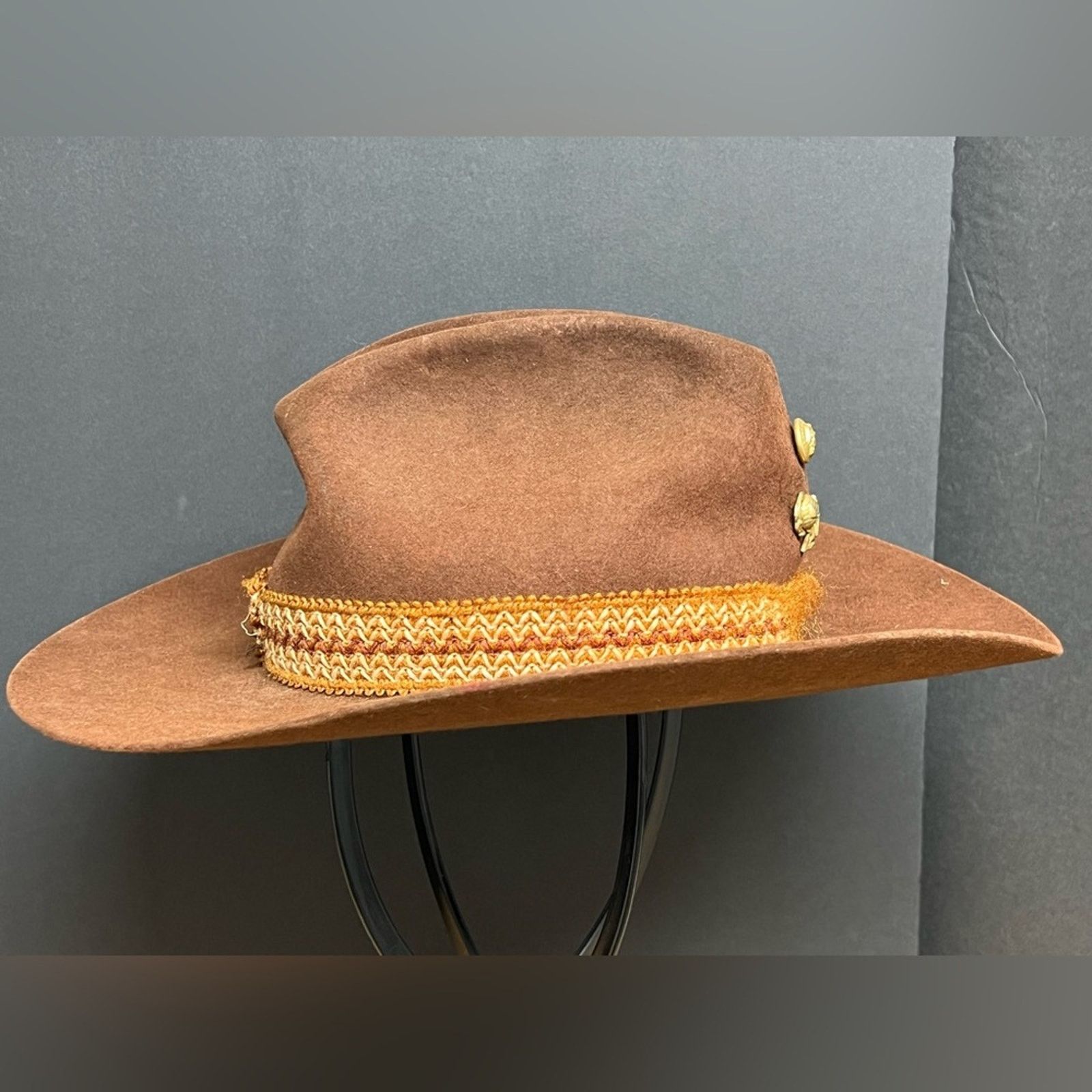 Stetson Vintage Stetson 4X Beaver?? Western Cowboy Hat Size 7 Brown Size ONE SIZE - 3 Thumbnail