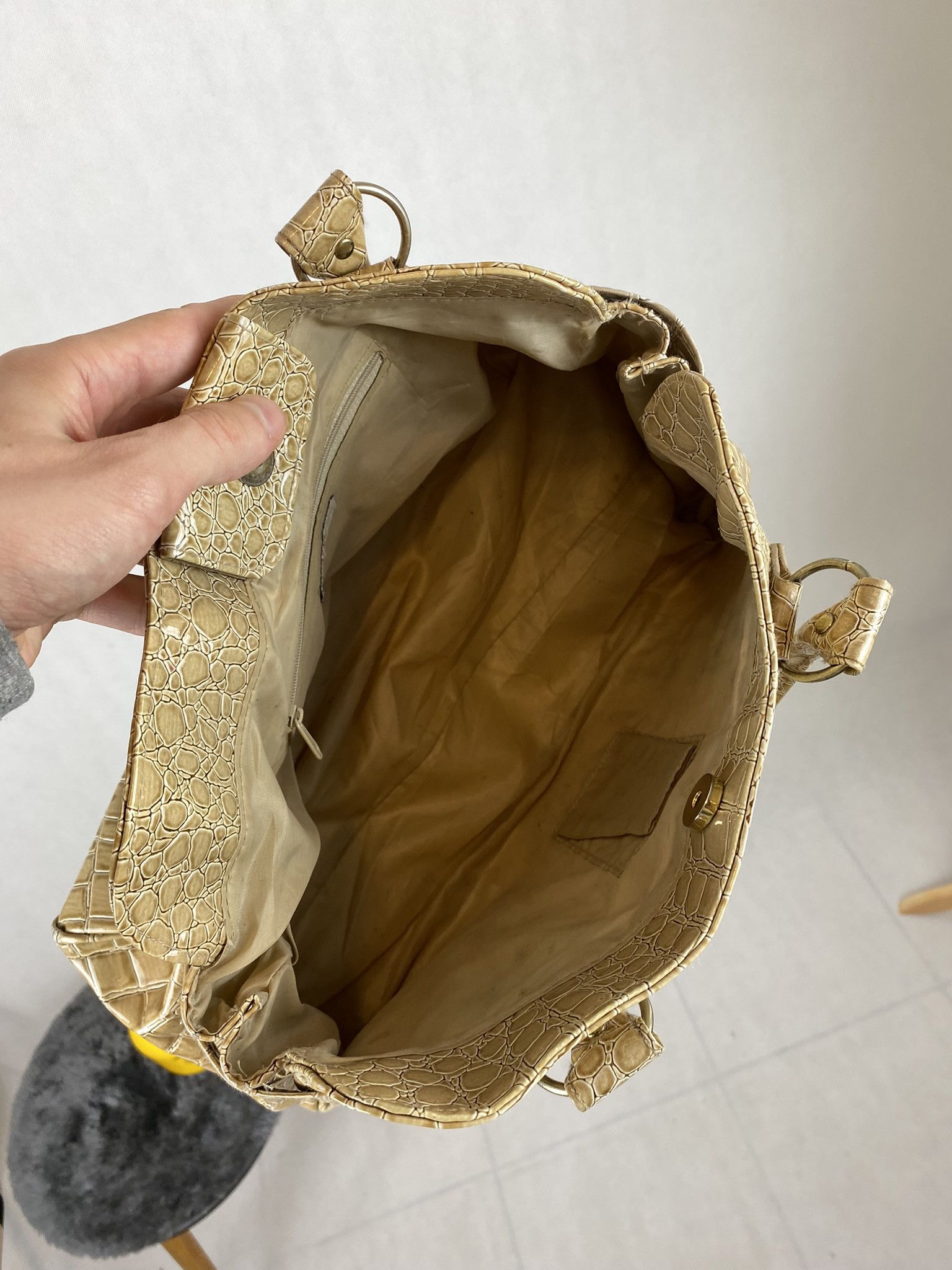 Designer snake skin faux type bag pinterest print 2000s Size ONE SIZE - 9 Thumbnail