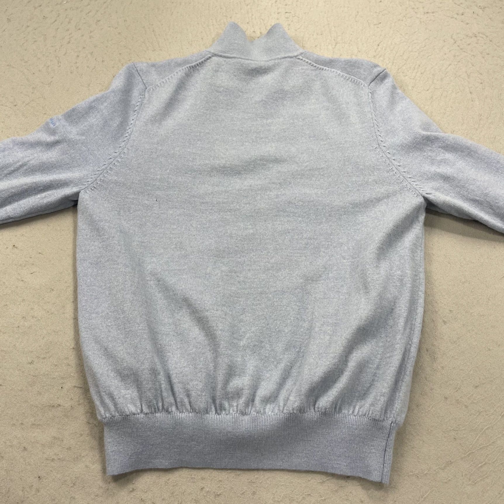 Vintage Fairway & Greene Golf Sweater Mens Small Blue Toscana 1/4 Zip Wool Pullover Mock Neck Size US S / EU 44-46 / 1 - 7 Thumbnail