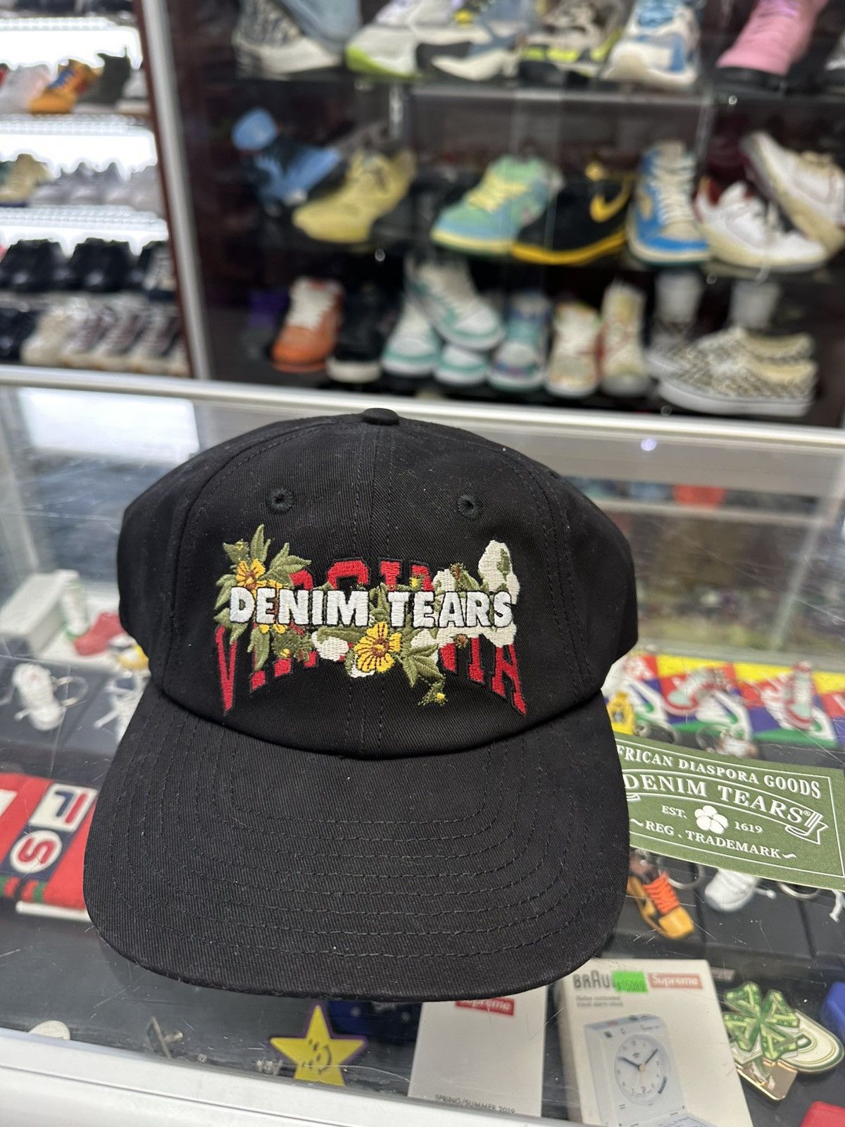 DENIM TEARS × Levi's Denim Tears X Levis Peace Patchwork Hat | Grailed