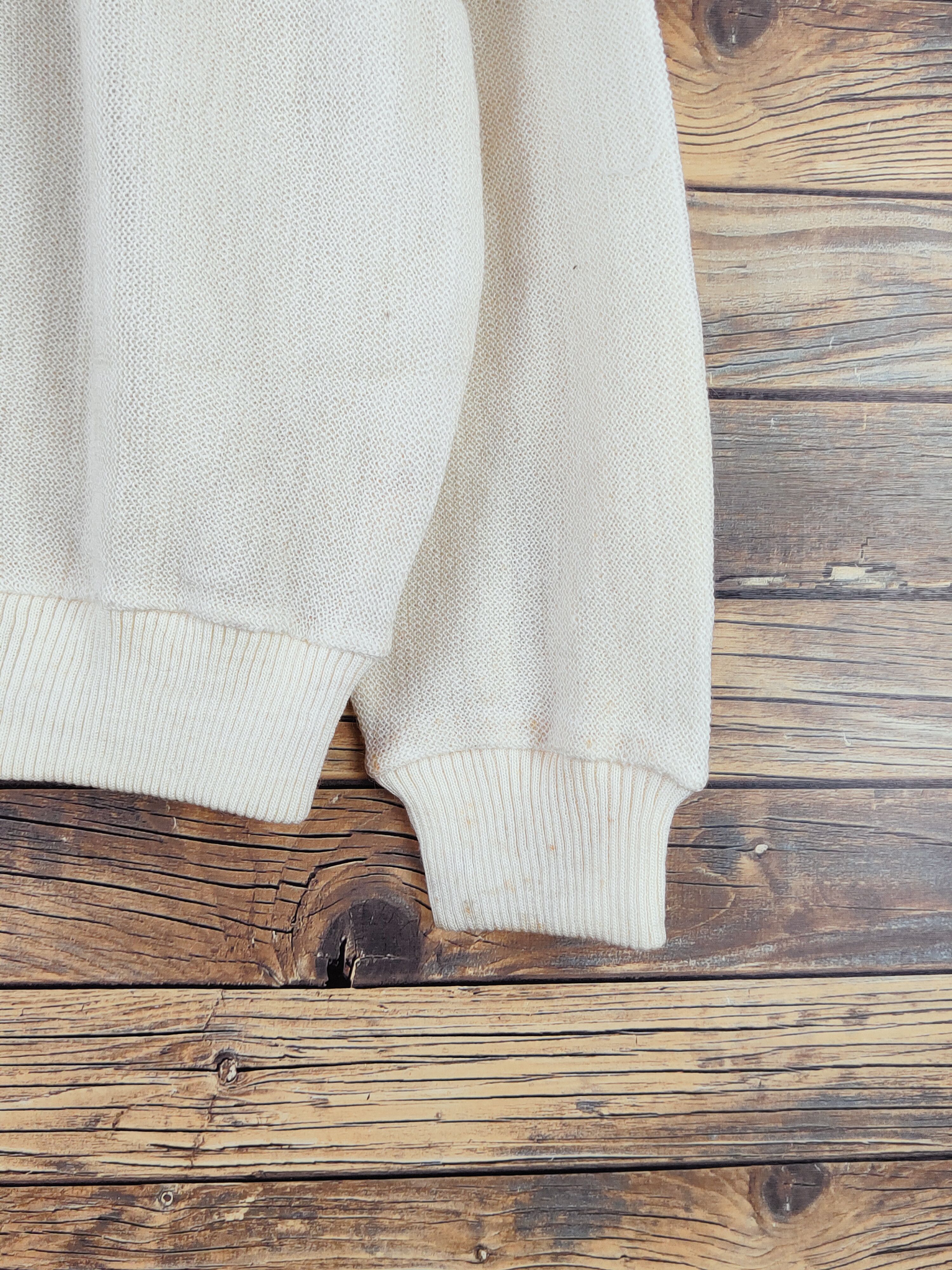 Japanese Brand DL Jack Nicklaus Ivory Knitwear Cardigan #W992 Size US L / EU 52-54 / 3 - 7 Thumbnail