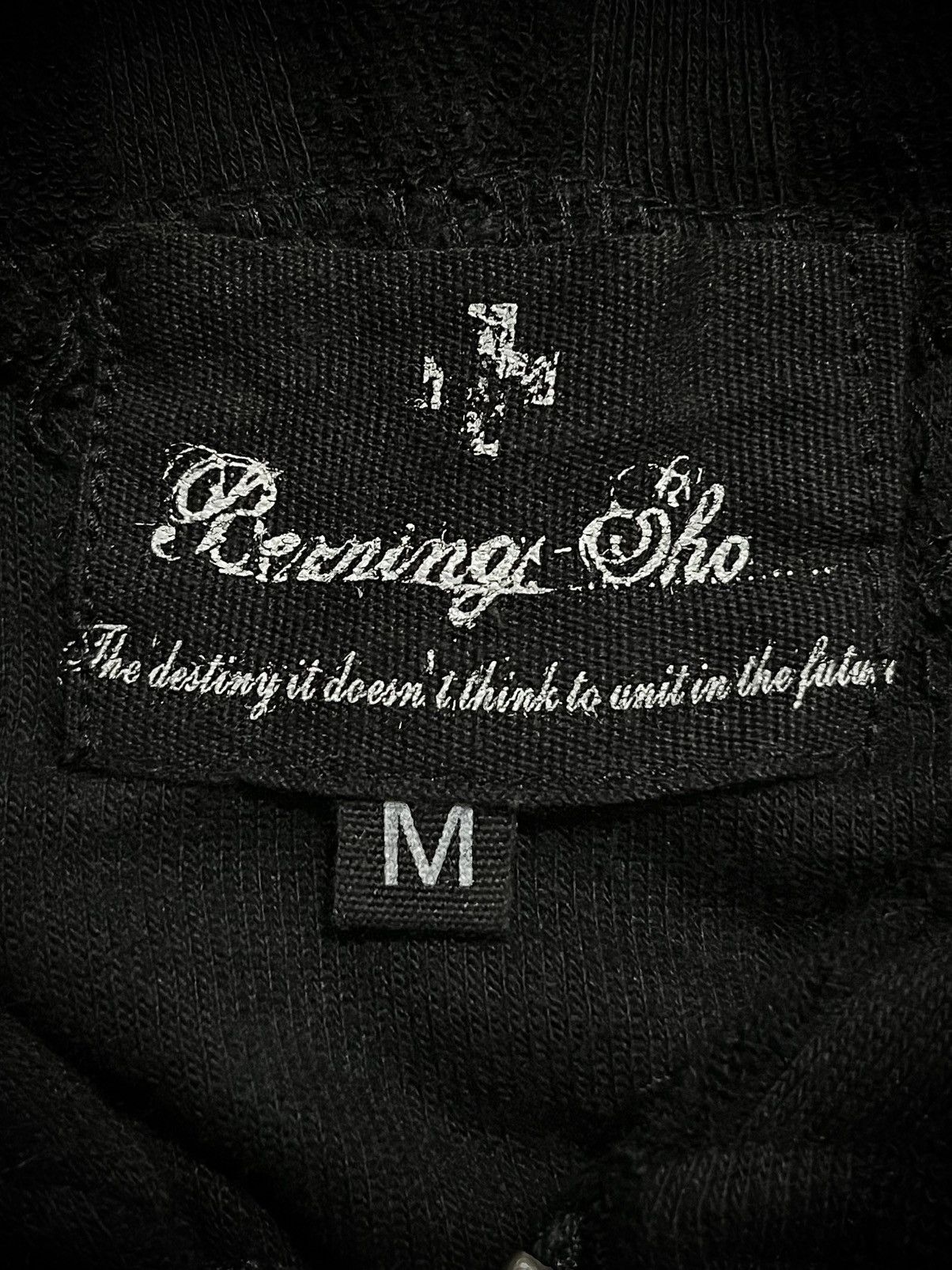 BERNINGS SHO 2000s Bernings Sho Gothic Poem Skull Zip Hoodie Size US M / EU 48-50 / 2 - 11 Thumbnail