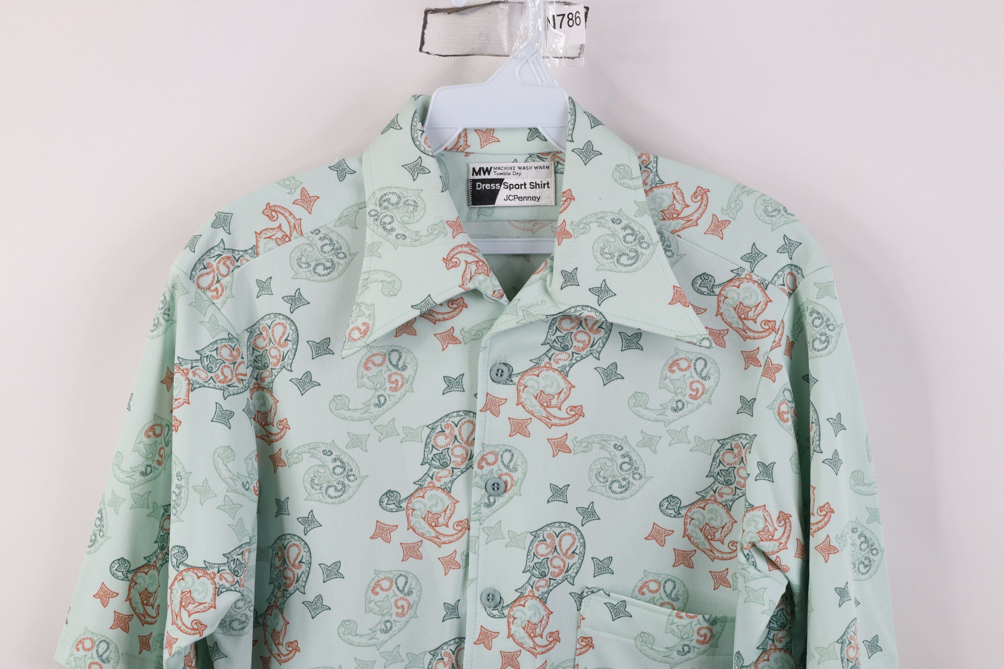 Vintage Vintage 70s Streetwear Knit Short Sleeve Button Shirt Size US XXL / EU 58 / 5 - 2 Thumbnail