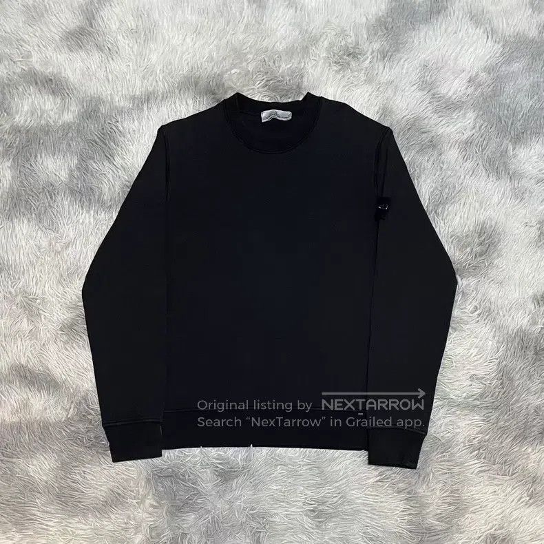 Stone Island Stone Island Round Neck Sweatshirt, Basic Sweatshirt, Blac Size US M / EU 48-50 / 2 - 1 Thumbnail