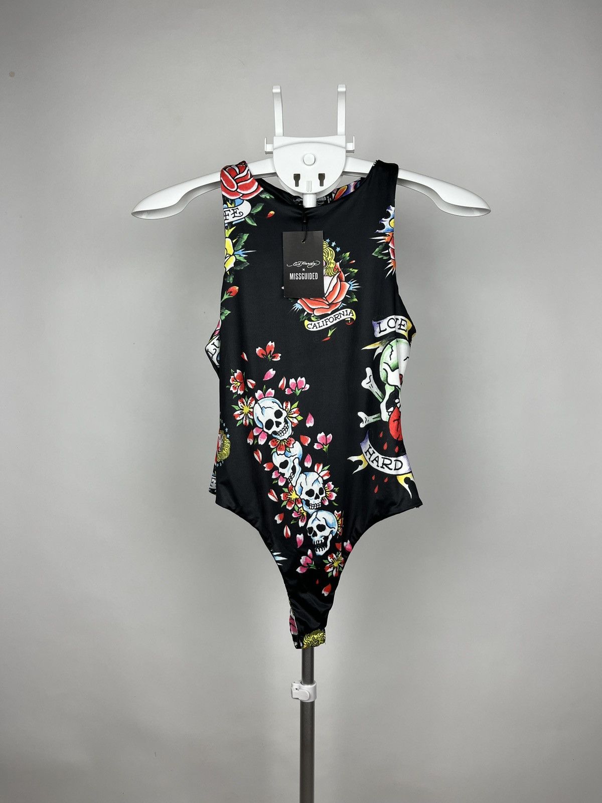 Vintage 🔥 Ed Hardy X MG AOP Graphic Bodysuit / Swimwear
