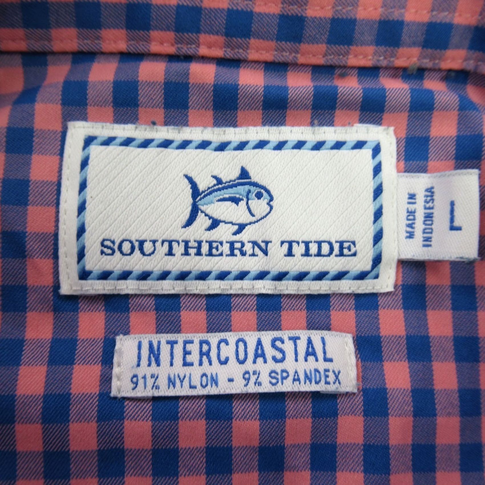 Southern Tide Southern Tide Shirt Mens Large Long Sleeve Button Front Checks Pocket Size US L / EU 52-54 / 3 - 4 Thumbnail