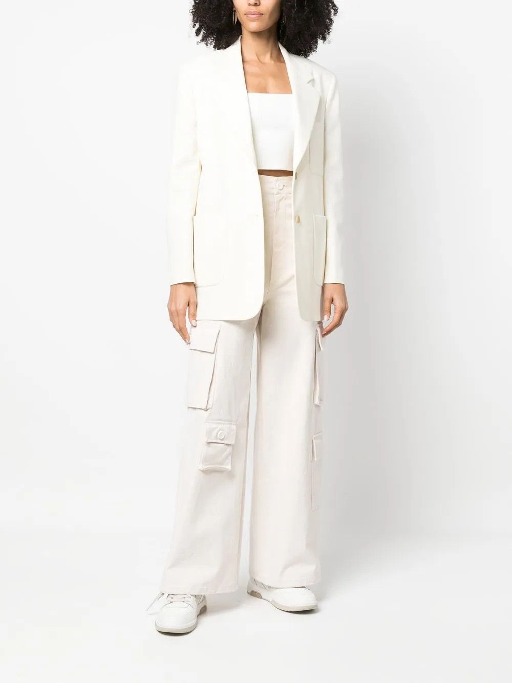 Palm Angels o1y1125 Blazer in Ivory Size S / US 4 / IT 40 - 5 Thumbnail