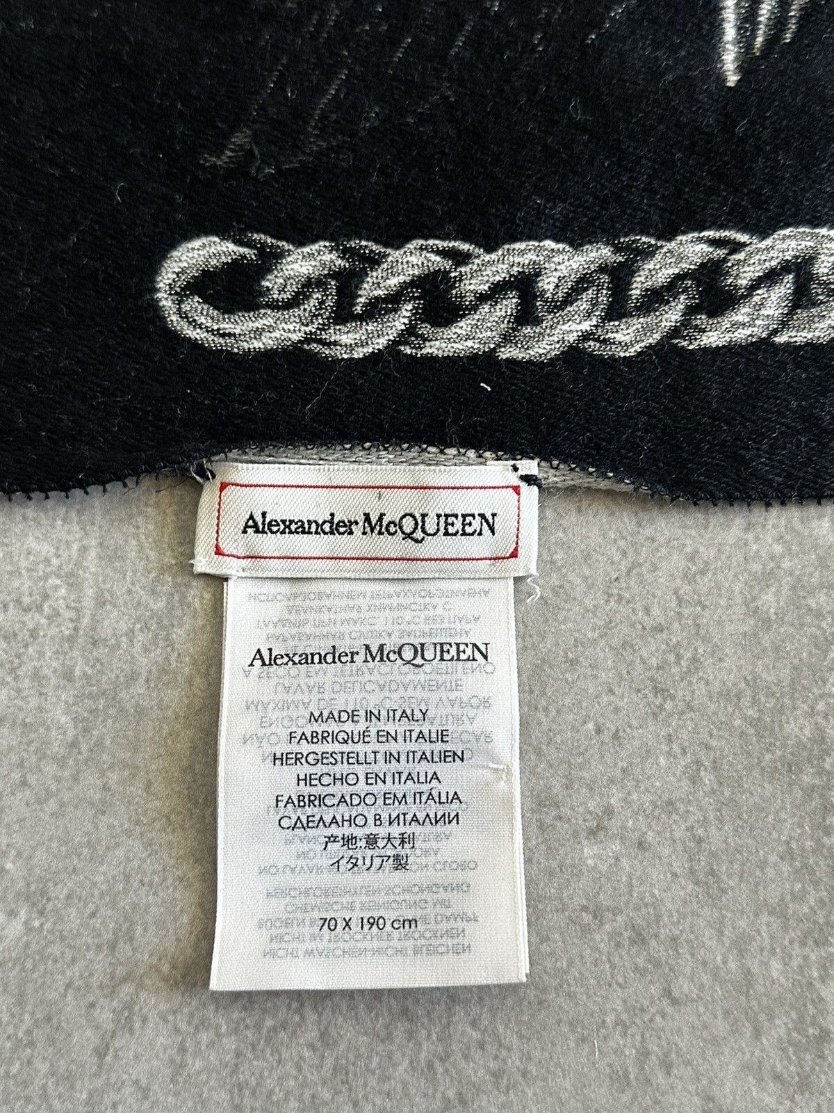 Alexander McQueen Alexander McQueen Scarf Rare Size ONE SIZE - 3 Thumbnail