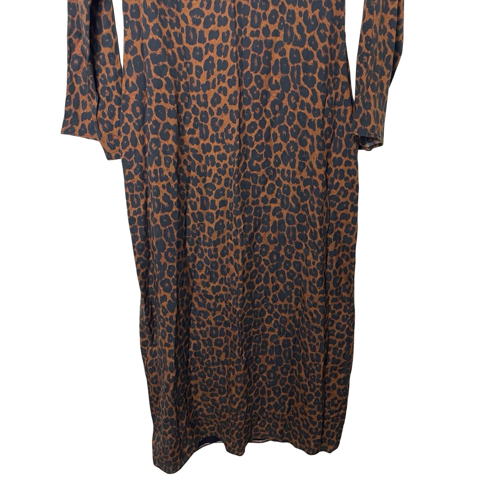 Mara Hoffman NWT Mara Hoffman Naliyah Maxi Brown Leopard Dress sz 2 Size XS / US 0-2 / IT 36-38 - 4 Thumbnail