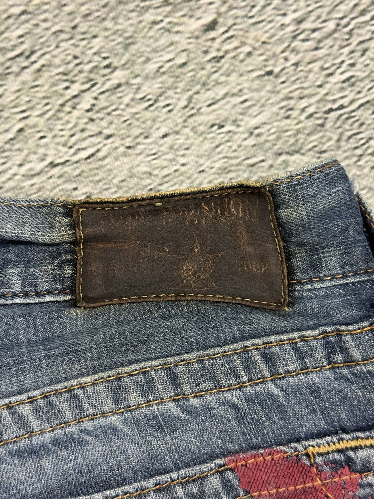 True Religion True Religion vintage blue jeans big logo Red painted Size US 36 / EU 52 - 5 Thumbnail