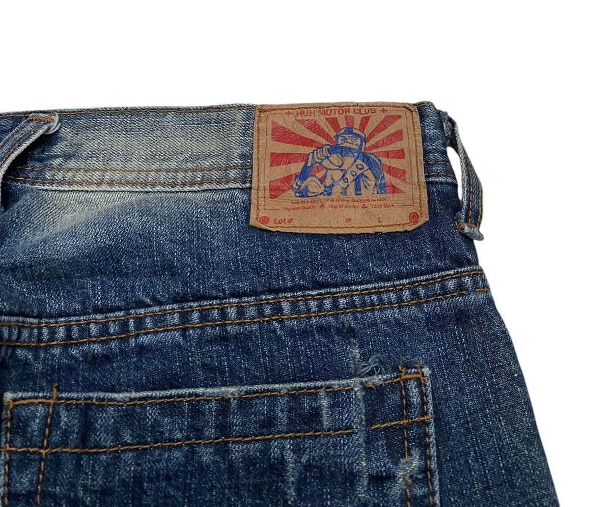 If Six Was Nine × Japanese Brand × Vintage Vintage Japanese Brand Huh Motor Club Patchwork Jeans 2000s Size US 31 - 9 Thumbnail