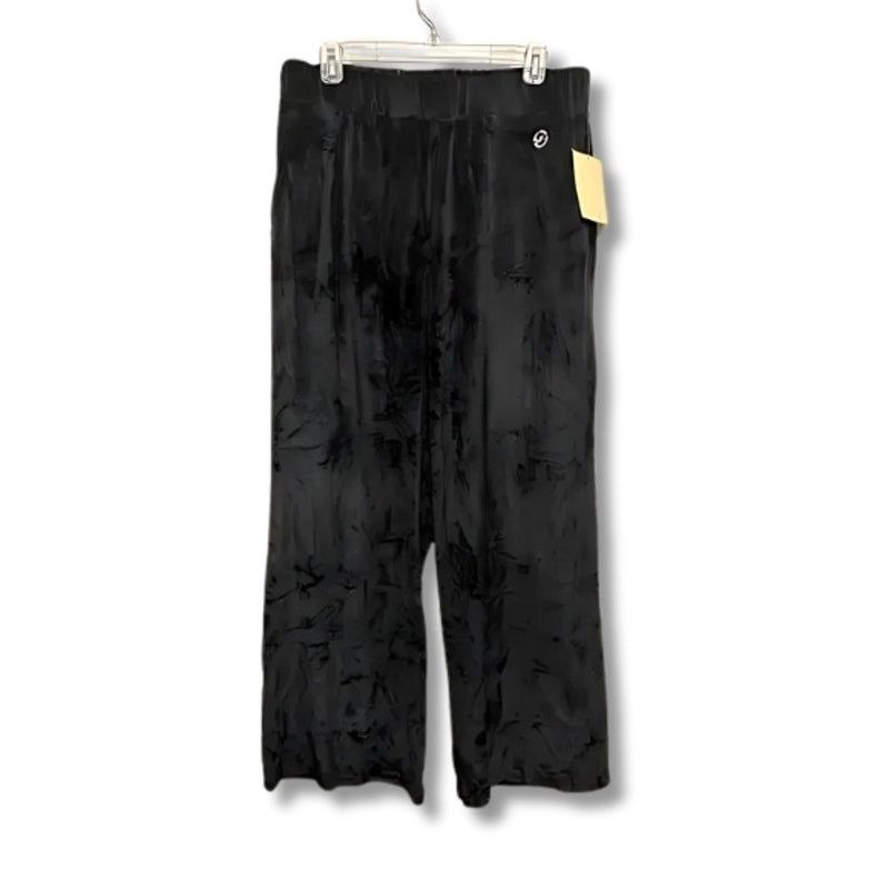 Michael Kors Michael Kors Pull On Pants Pockets Velour Black Womens L NWT Size 32" / US 10 / IT 46 - 2 Thumbnail