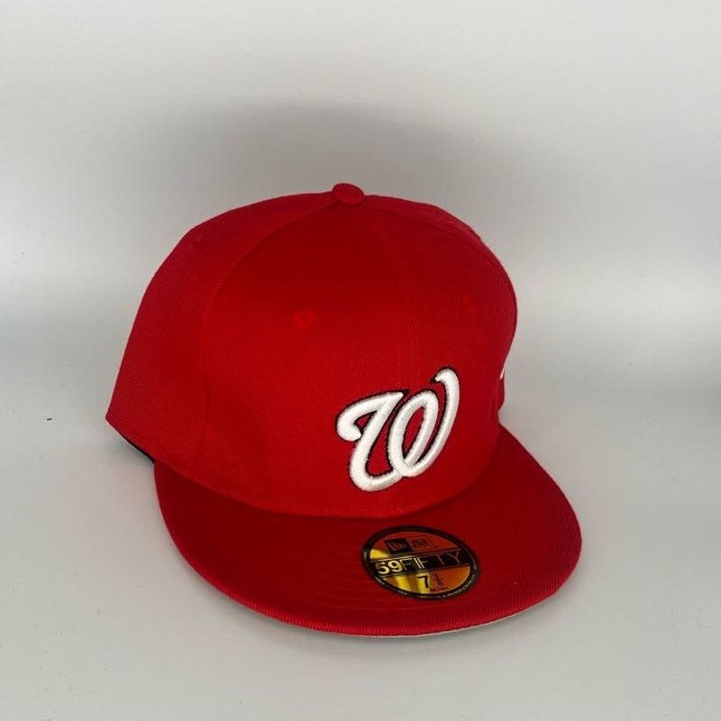 New Era Size 73/8 Red Washington Nationals New Era MLB 59Fifty Fitte Size ONE SIZE - 1 Thumbnail