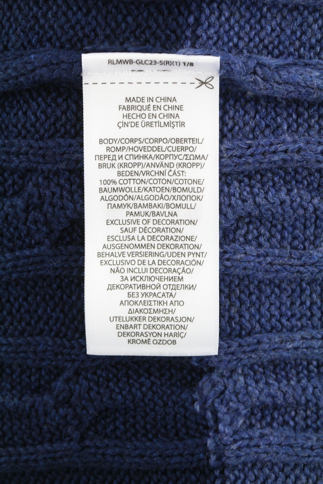 Ralph Lauren BLUE M Striped Cable Knit Pullover 86945 Size US M / EU 48-50 / 2 - 8 Thumbnail