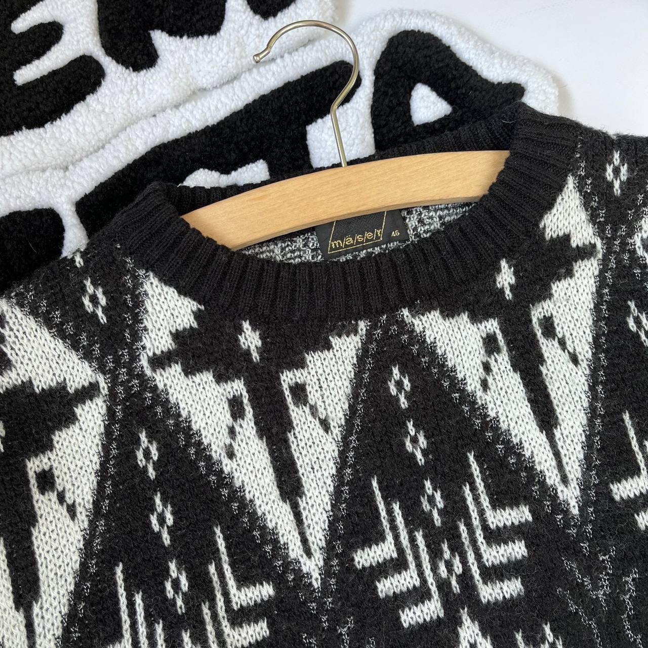 Vintage 90s Maser Knit Wool Ski Sweater Winter Sport Size US S / EU 44-46 / 1 - 5 Thumbnail