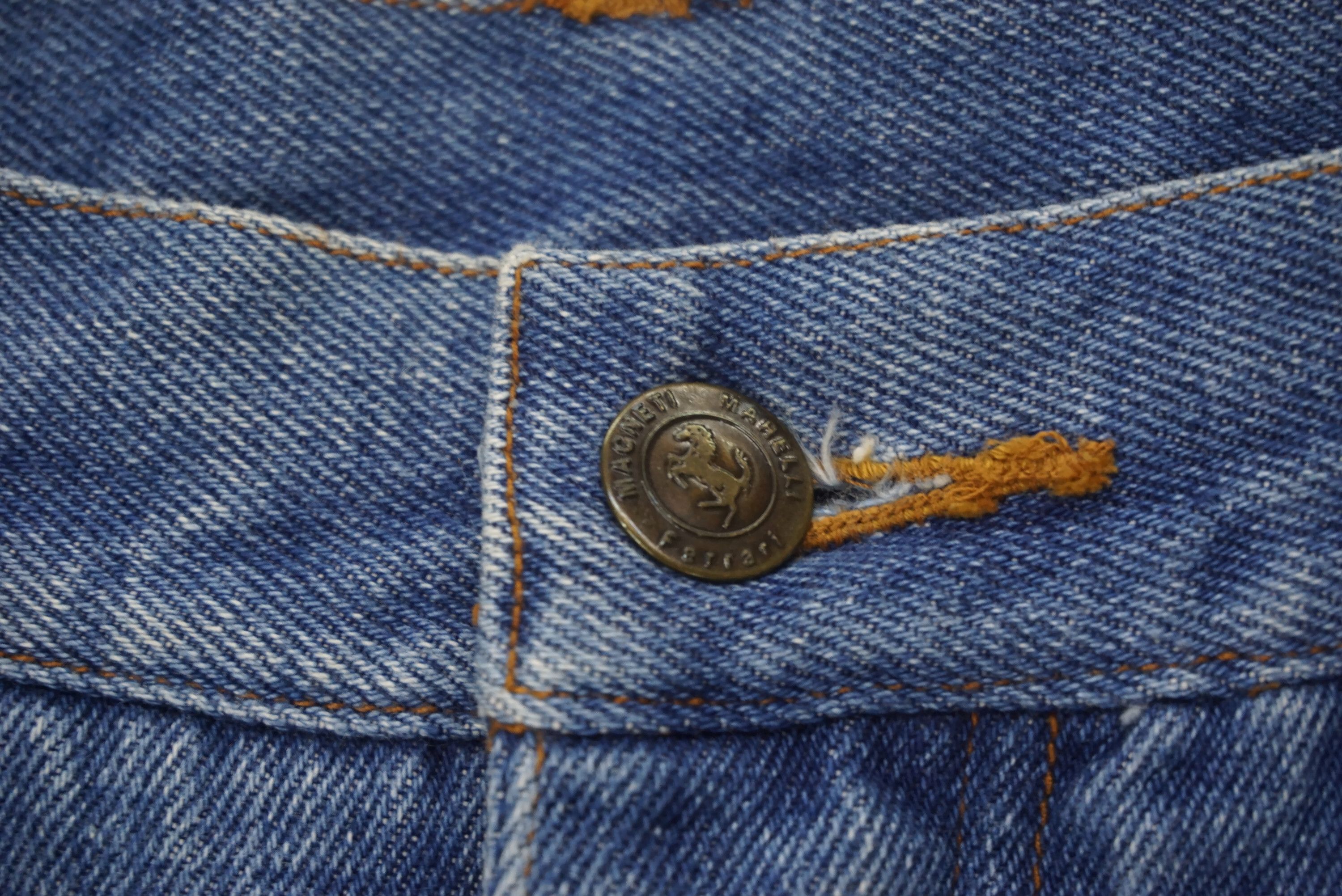 Ferrari Magneti Marelli Jeans Size W34xL24 Cropped Denim Jorts Size US 34 / EU 50 - 5 Thumbnail