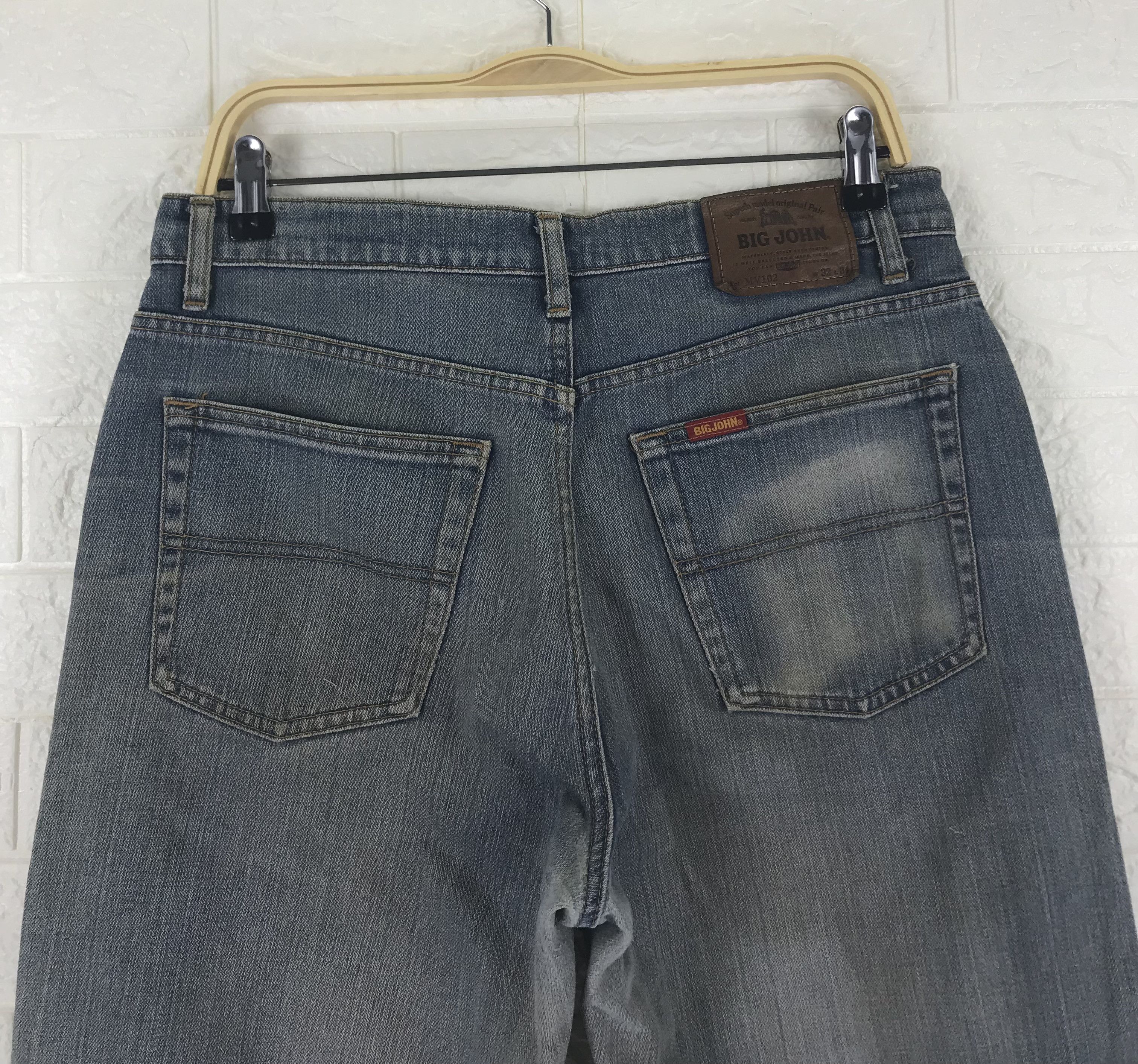 Big John Vintage Big John Faded Blue Jeans Distressed Denim Size US 32 / EU 48 - 6 Thumbnail
