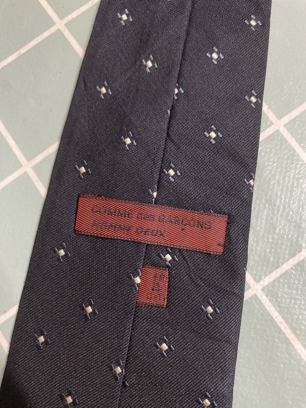 Comme des Garcons Comme des Garçons Homme Deux Navy Silk Tie Japan Made Size ONE SIZE - 8 Thumbnail