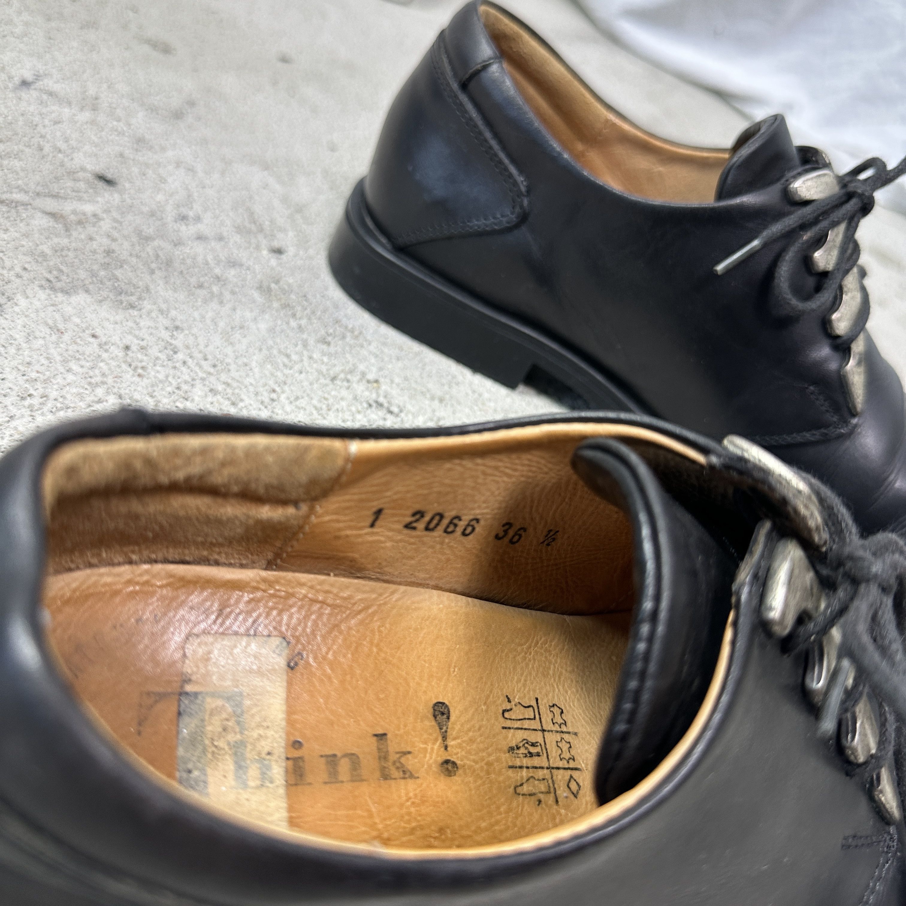 Vintage Vintage Avant Garde Leather Grunge Derby Shoes Y2K Size US 5.5 / IT 35.5 - 9 Thumbnail