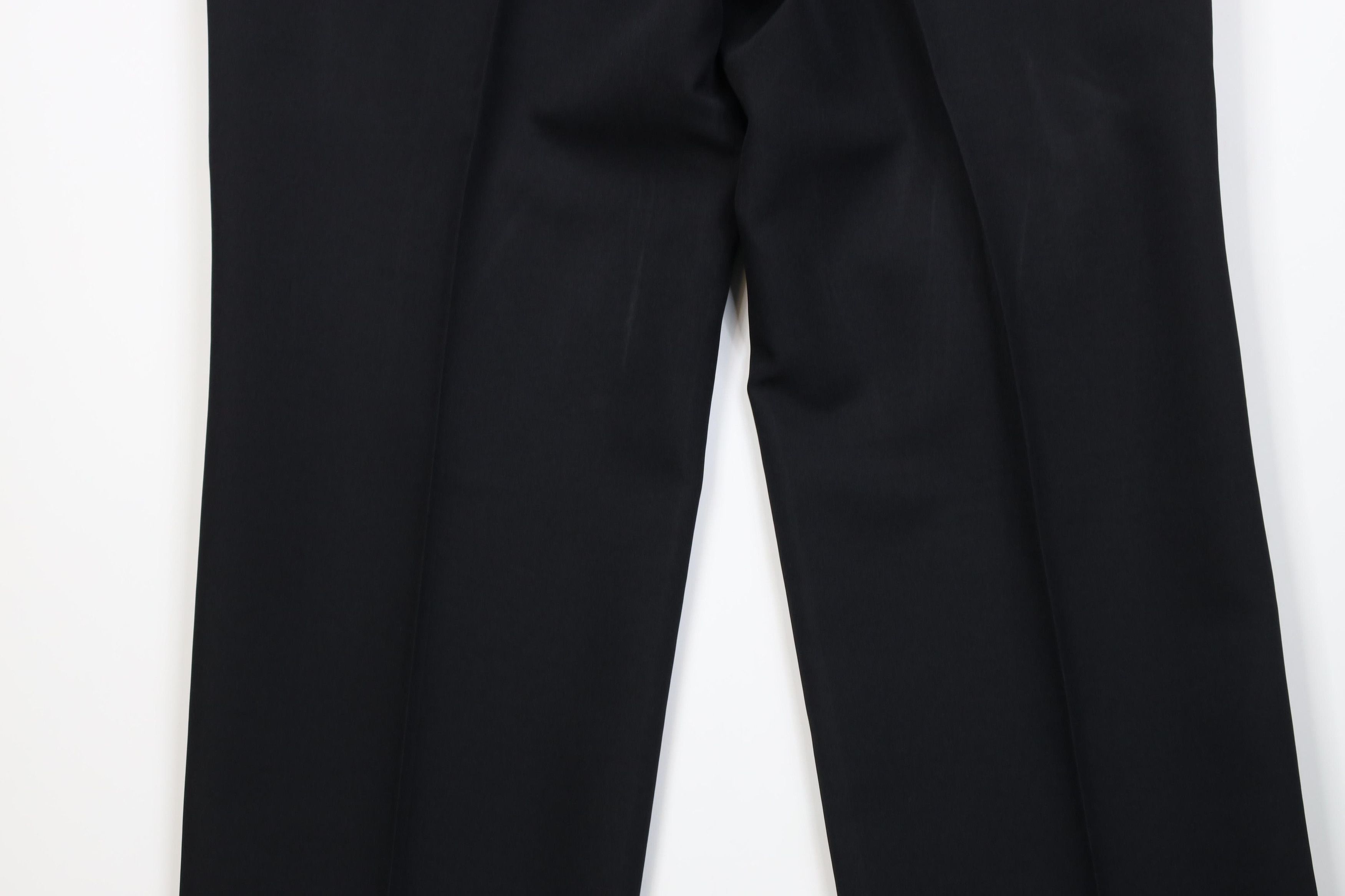 Vintage Vintage 90s Streetwear Buckle Waist Prom Tuxedo Pants Black Size US 36 / EU 52 - 10 Thumbnail