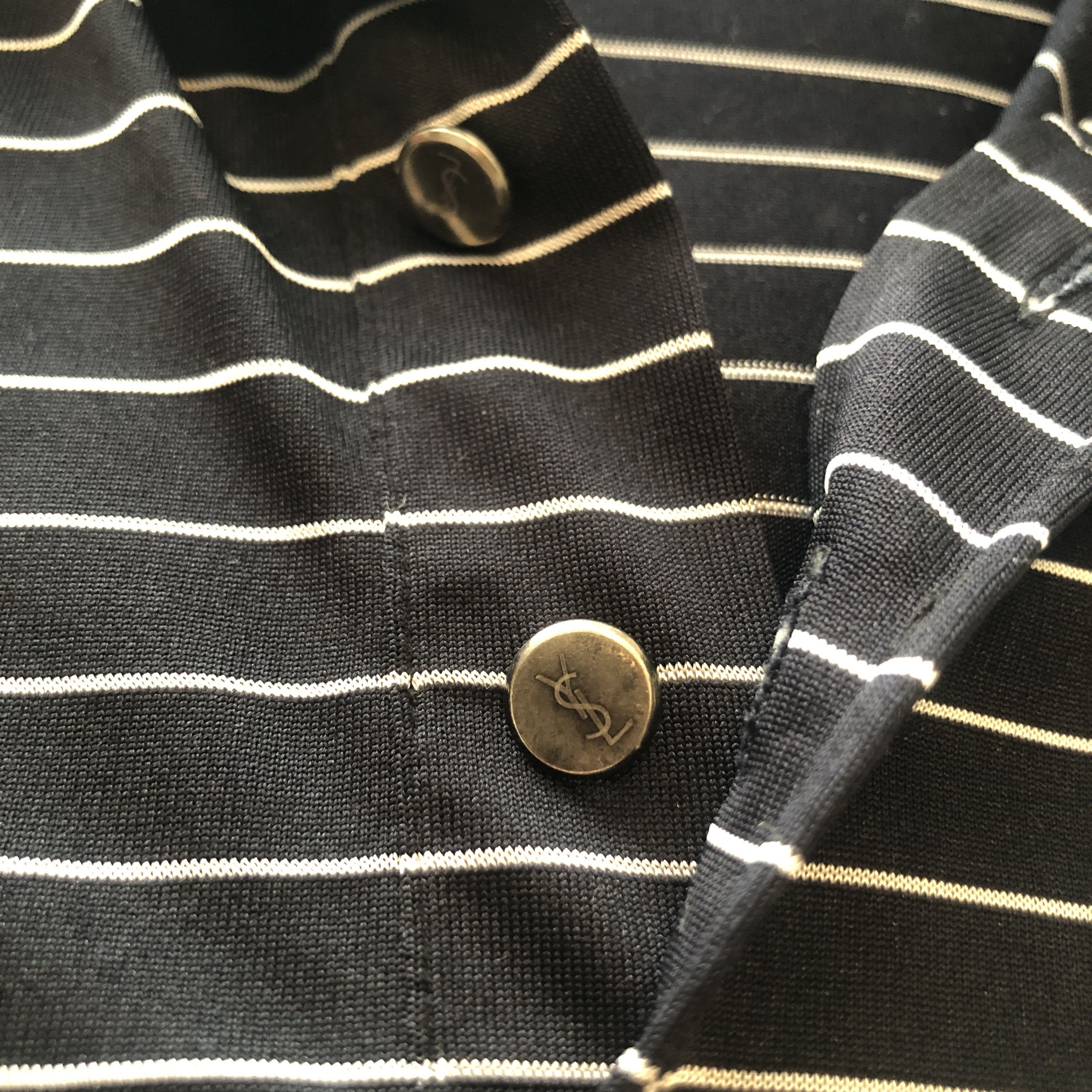 Yves Saint Laurent Yves Saint Lauren Pour Homme Silk Polo Size US L / EU 52-54 / 3 - 2 Thumbnail