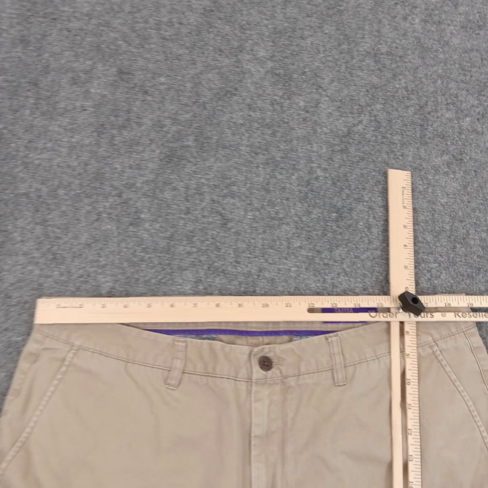 Tallia Tallia Mens Beige Chino Straight Fit Pants 38x30 Flat Front Casual Size US 38 / EU 54 - 5 Thumbnail