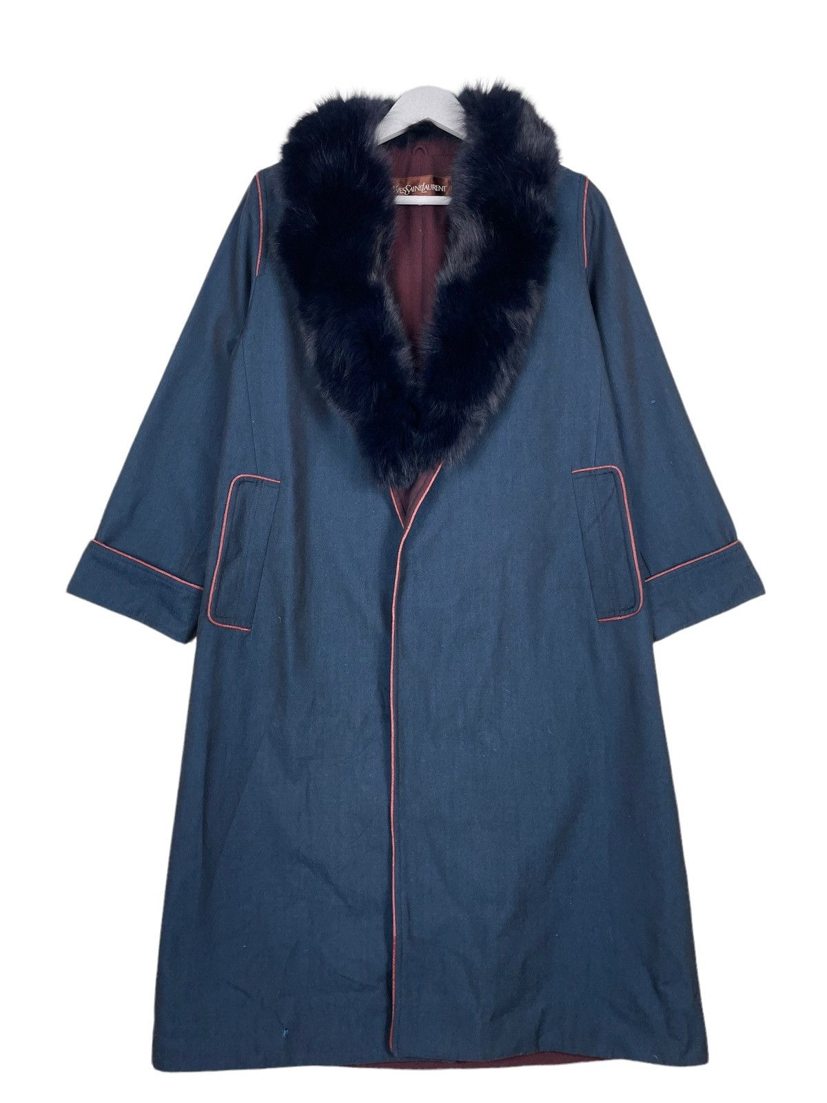 Yves Saint Laurent 💥YVES SAINT LAURENT LUXURY FUR COLLAR JACKET Size M / US 6-8 / IT 42-44 - 1 Thumbnail