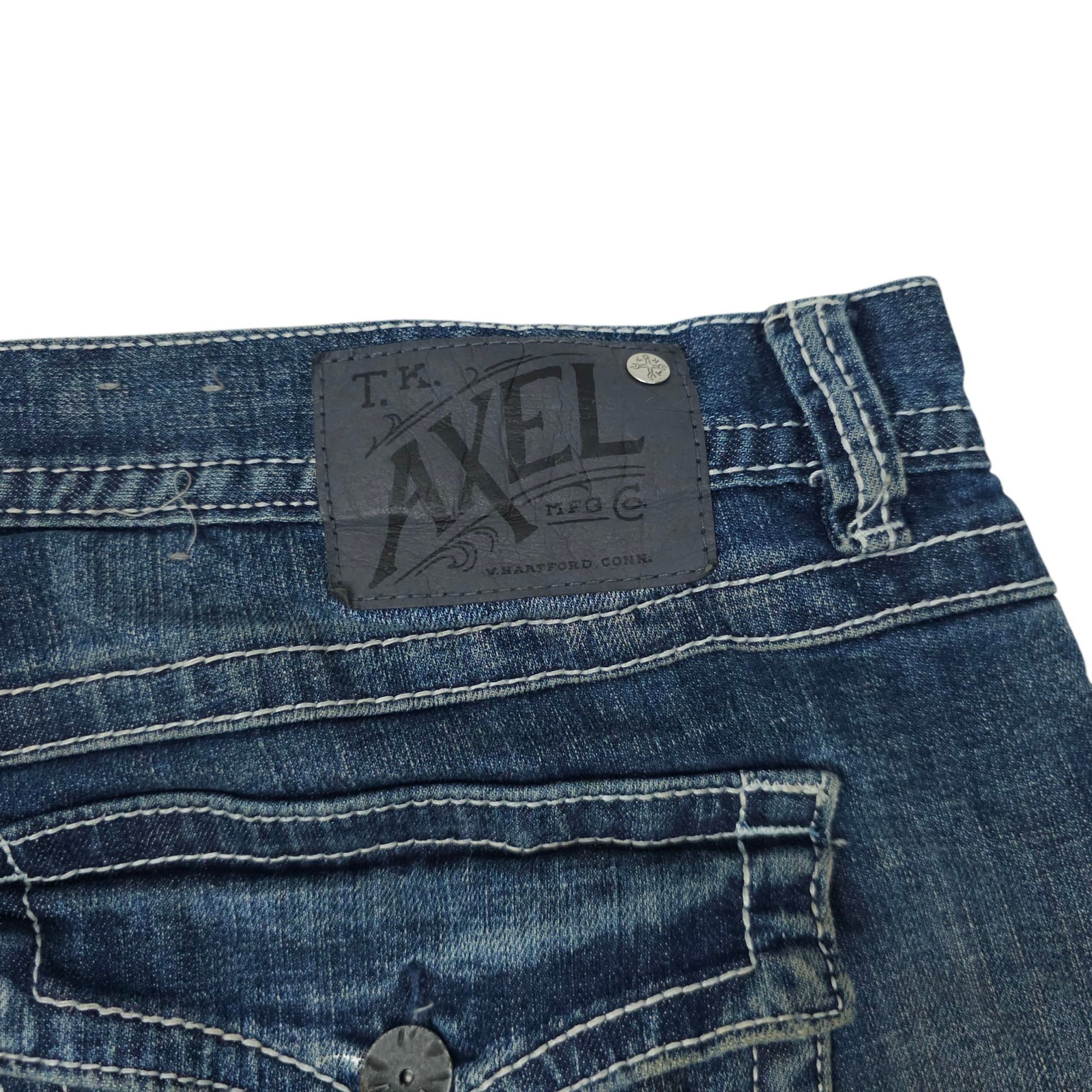 Other T K Axel Vintage Boot Cut Jeans Mens 36 x 30 Distressed Size US 36 / EU 52 - 7 Thumbnail