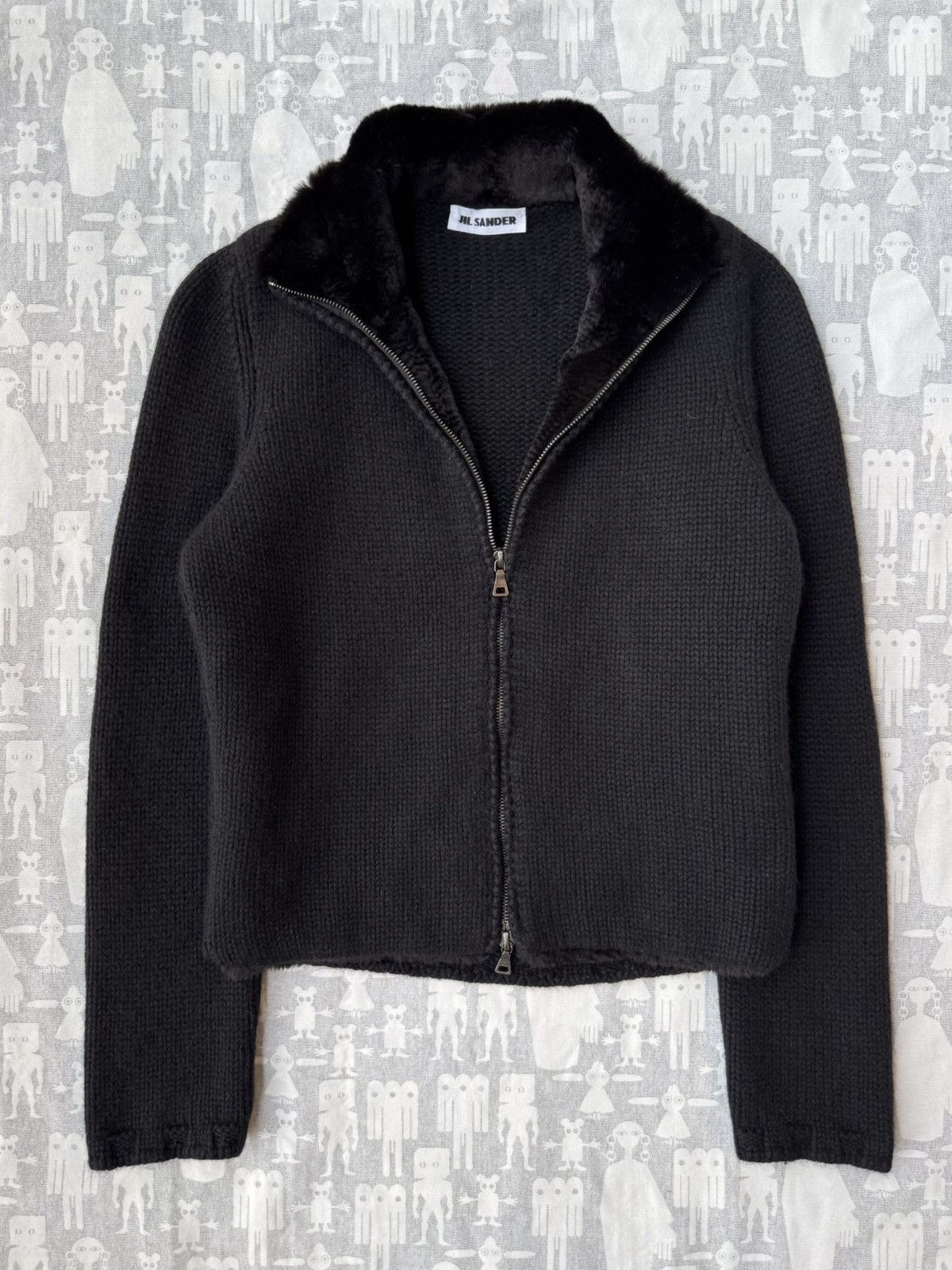Jil Sander Jil Sander 2000's Cashmere Fur Lined Driver Knit Size XS / US 0-2 / IT 36-38 - 1 Thumbnail