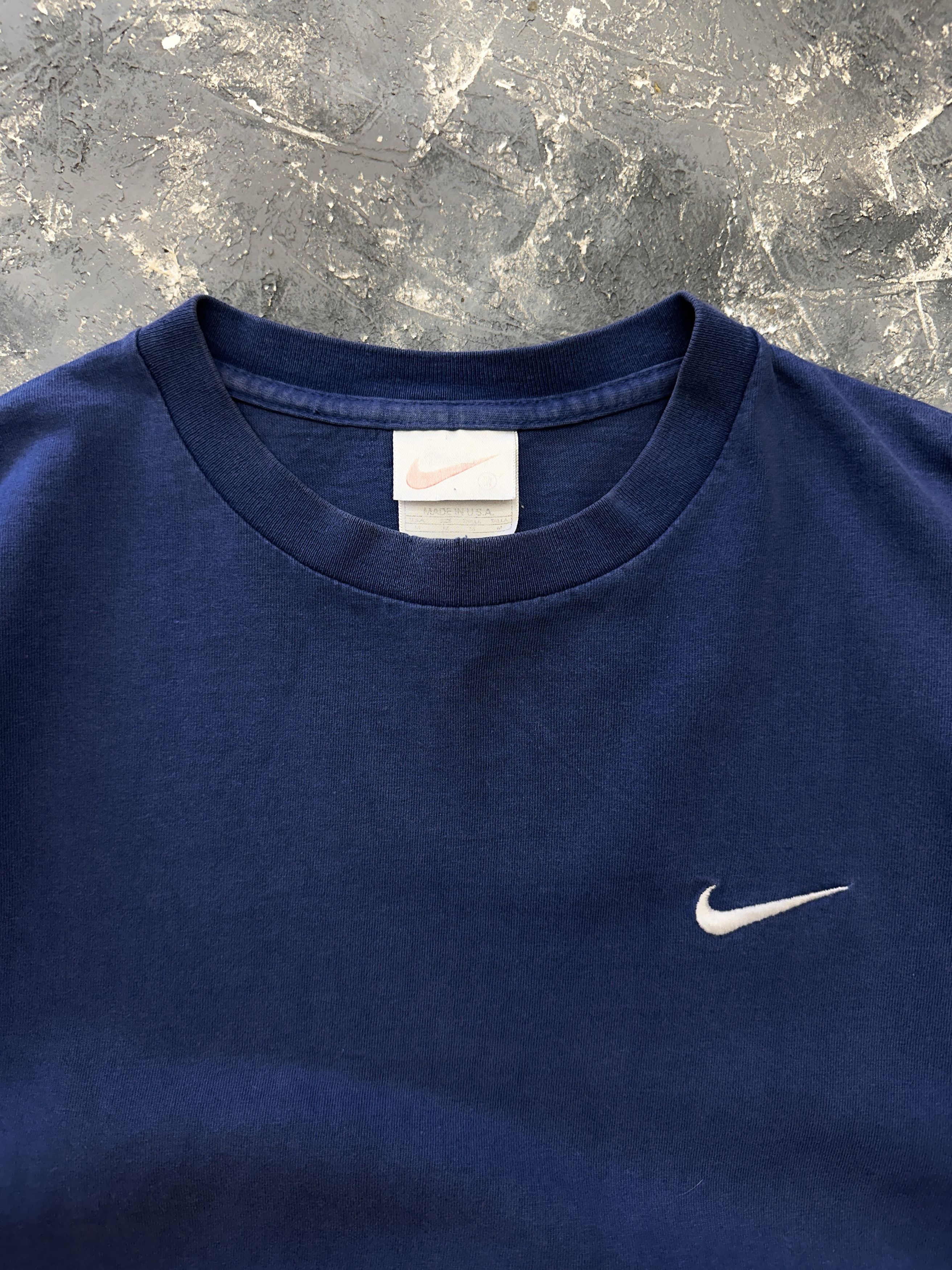 Nike × Vintage vintage 90s nike swoosh basic shirt Size US M / EU 48-50 / 2 - 4 Thumbnail