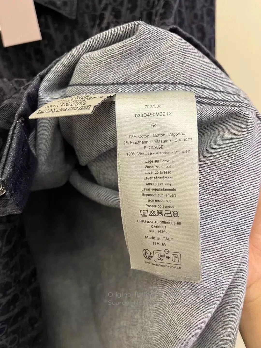 Dior dior black suede logo denim jacket. Size US L / EU 52-54 / 3 - 3 Thumbnail