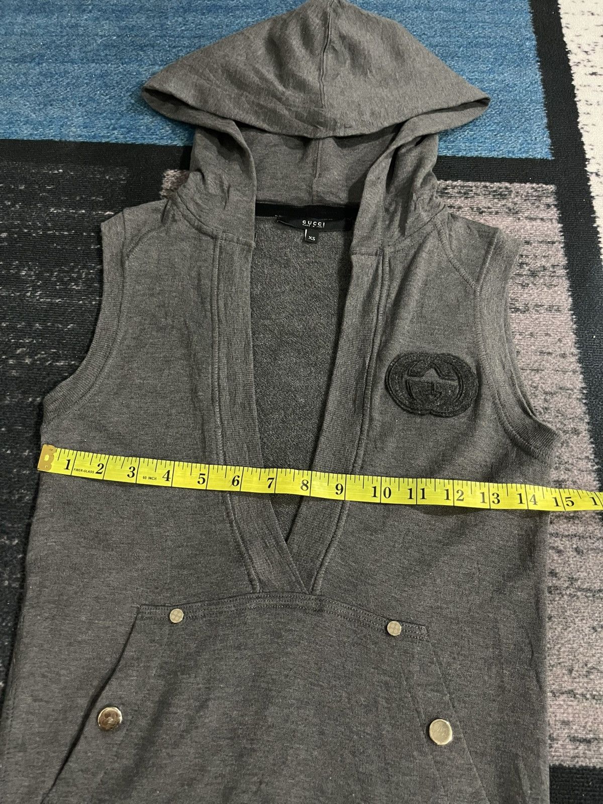 Gucci GG Gucci SleeveLess Hoodie Size XS / US 0-2 / IT 36-38 - 18 Thumbnail