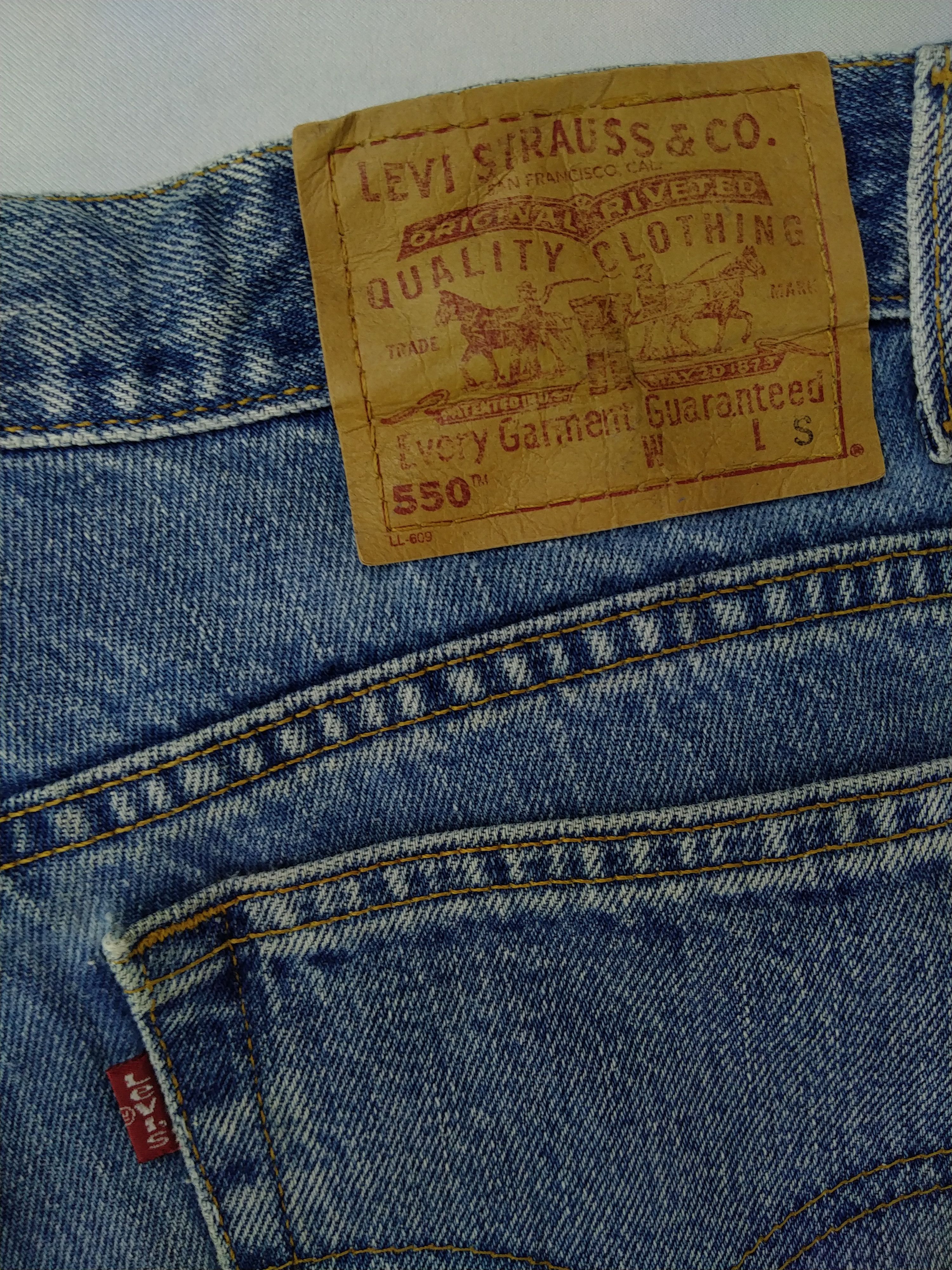 Levi's 90s Faded Blue Vintage Levi's 550 USA 34x29.5 Denim JN1031 Size US 34 / EU 50 - 9 Thumbnail