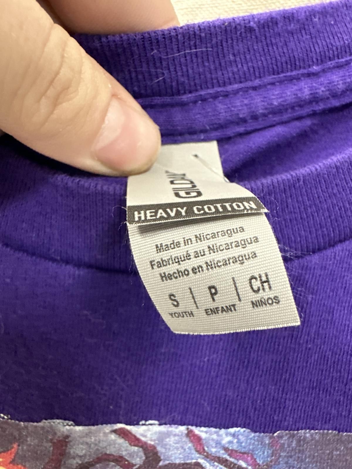 Gildan Demon Slayer Youth T-Shirt - Purple Graphic Tee Size US XXS / EU 40 - 3 Thumbnail