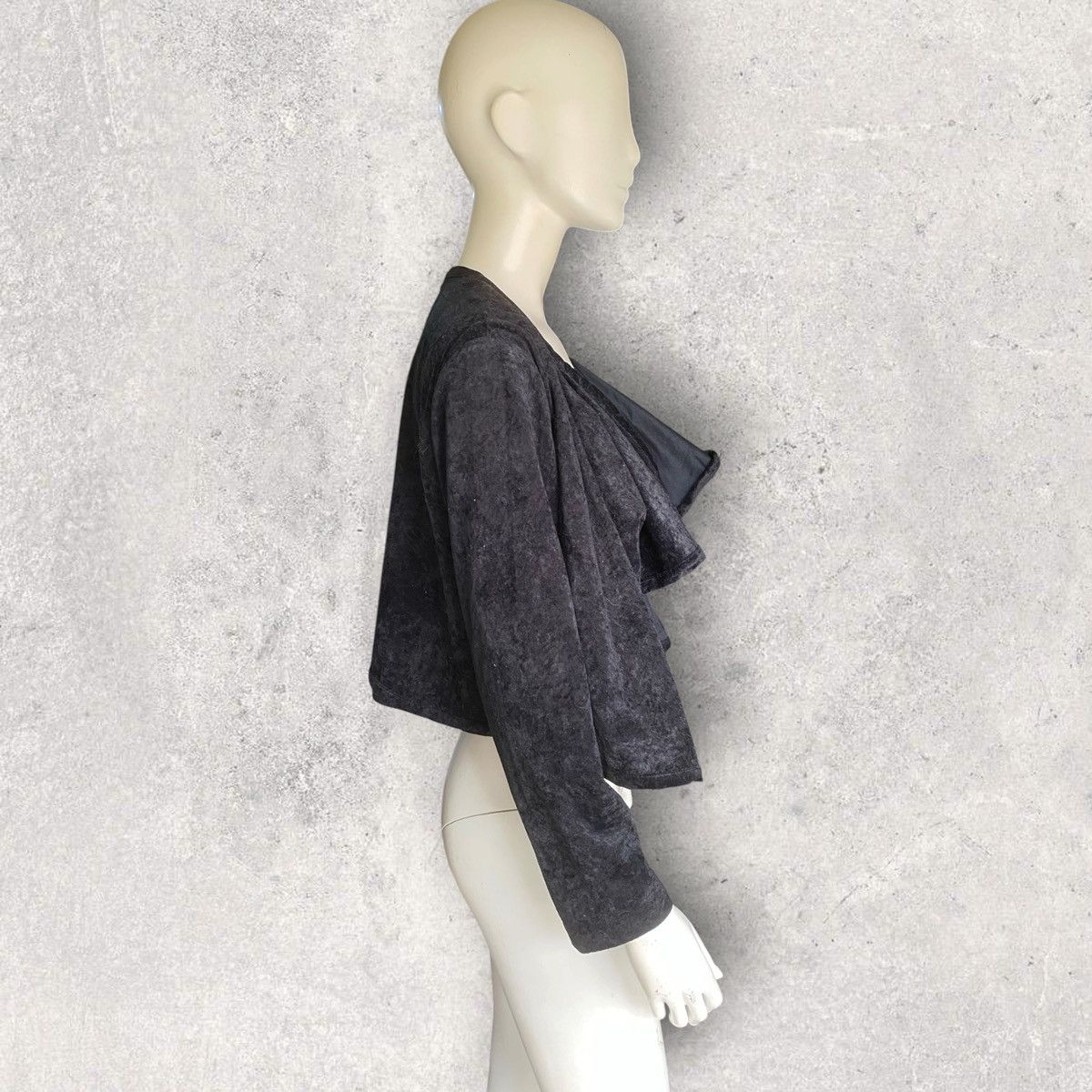 Comme des Garcons Vintage 1991 Twisted Crushed Velvet Top Size M / US 6-8 / IT 42-44 - 3 Thumbnail