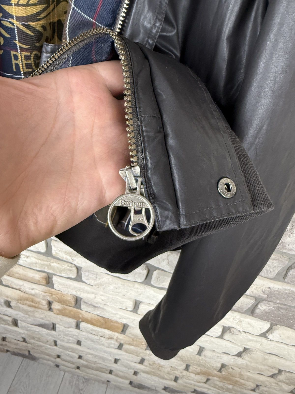 Barbour × Designer Very rare Barbour international wax waxed jacket bomber Size US XL / EU 56 / 4 - 9 Thumbnail