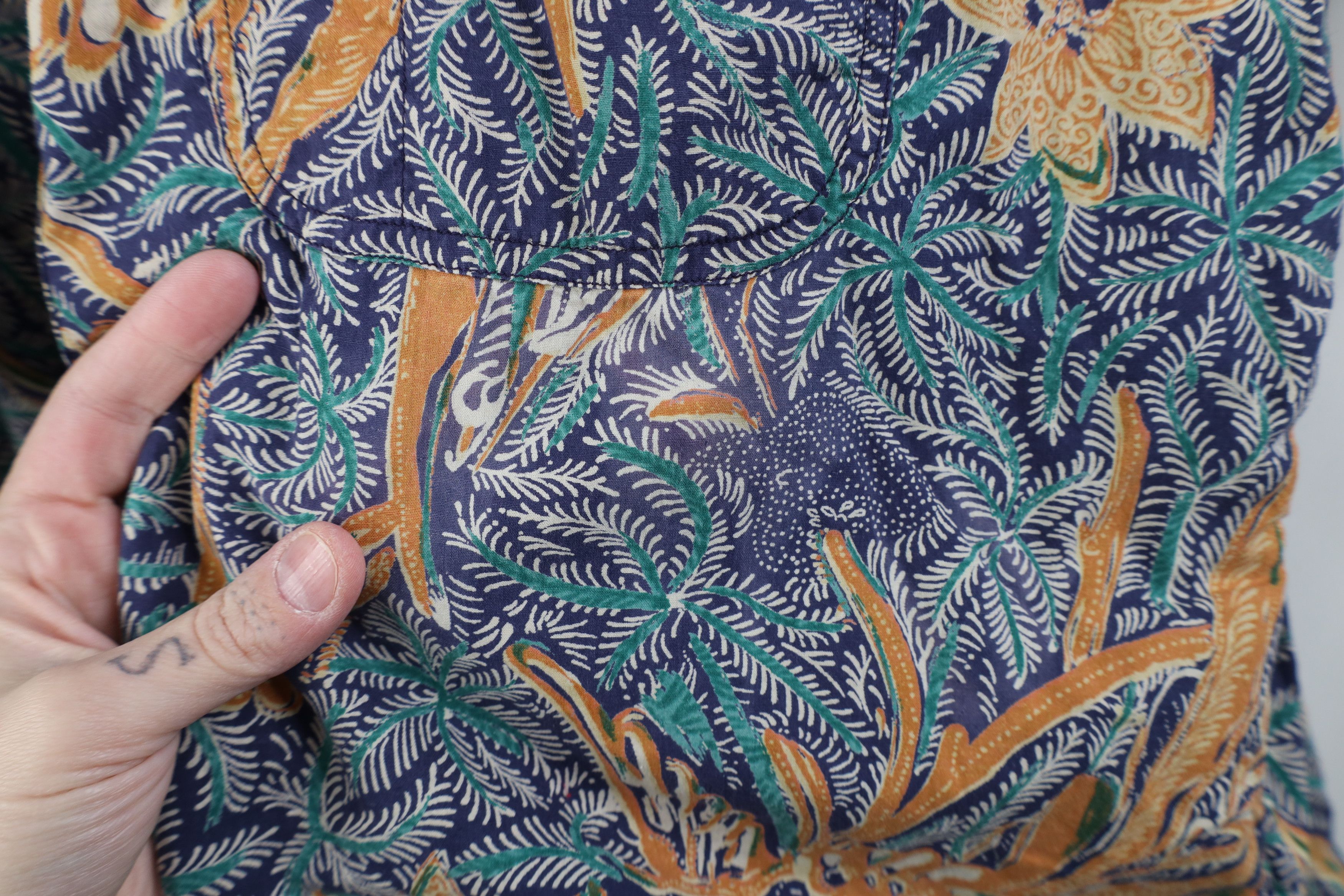 Vintage Vintage 90s Streetwear Flower Hawaiian Button Down Shirt Size US L / EU 52-54 / 3 - 4 Thumbnail
