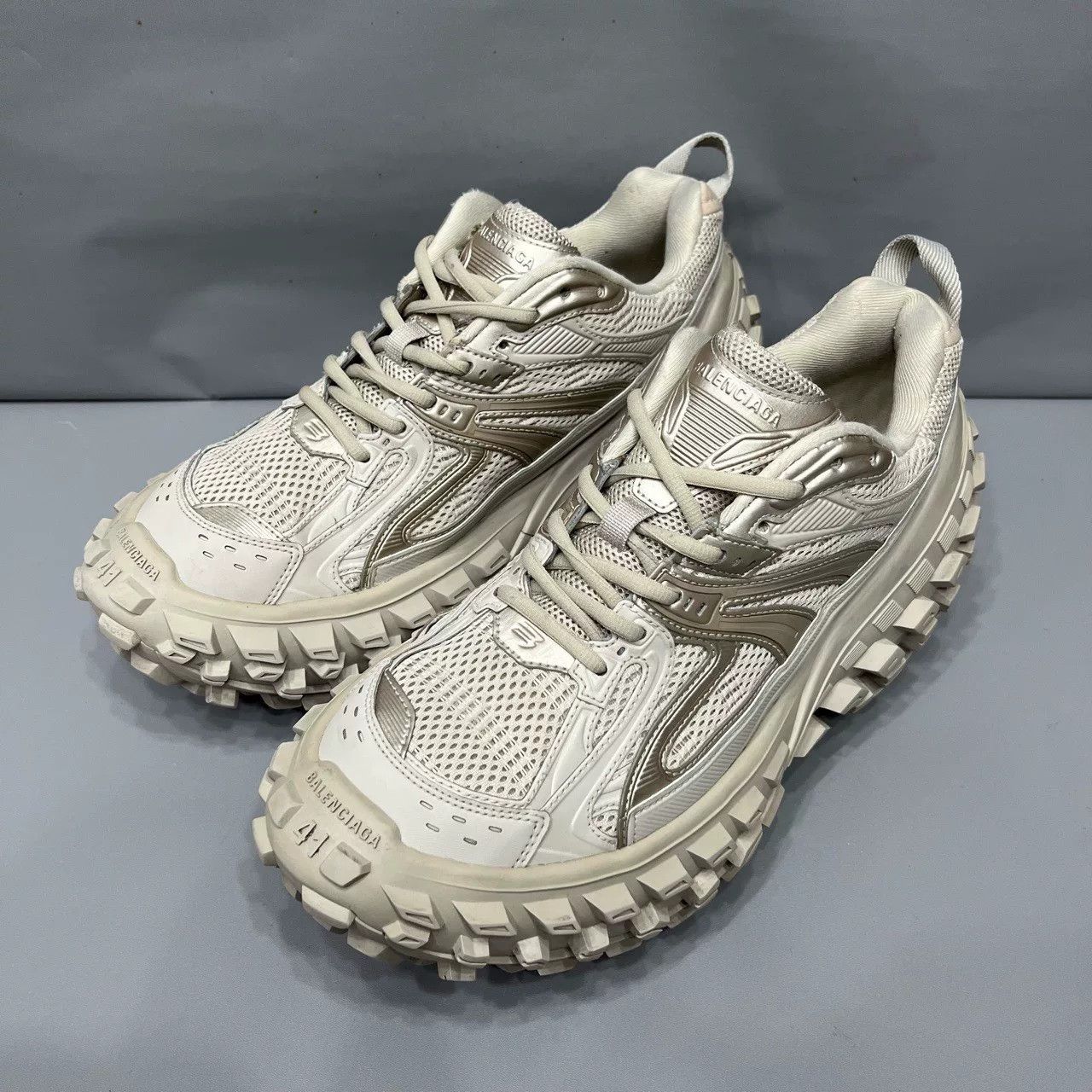 Balenciaga Balenciaga Distressed Tan Tire Shoes Size US 8 / EU 41 - 1 Thumbnail