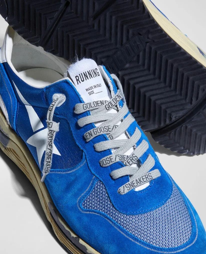 Golden Goose o1w1db10625 Running Sole Mesh Satin Trainer Sneakers Size US 10 / EU 43 - 4 Thumbnail